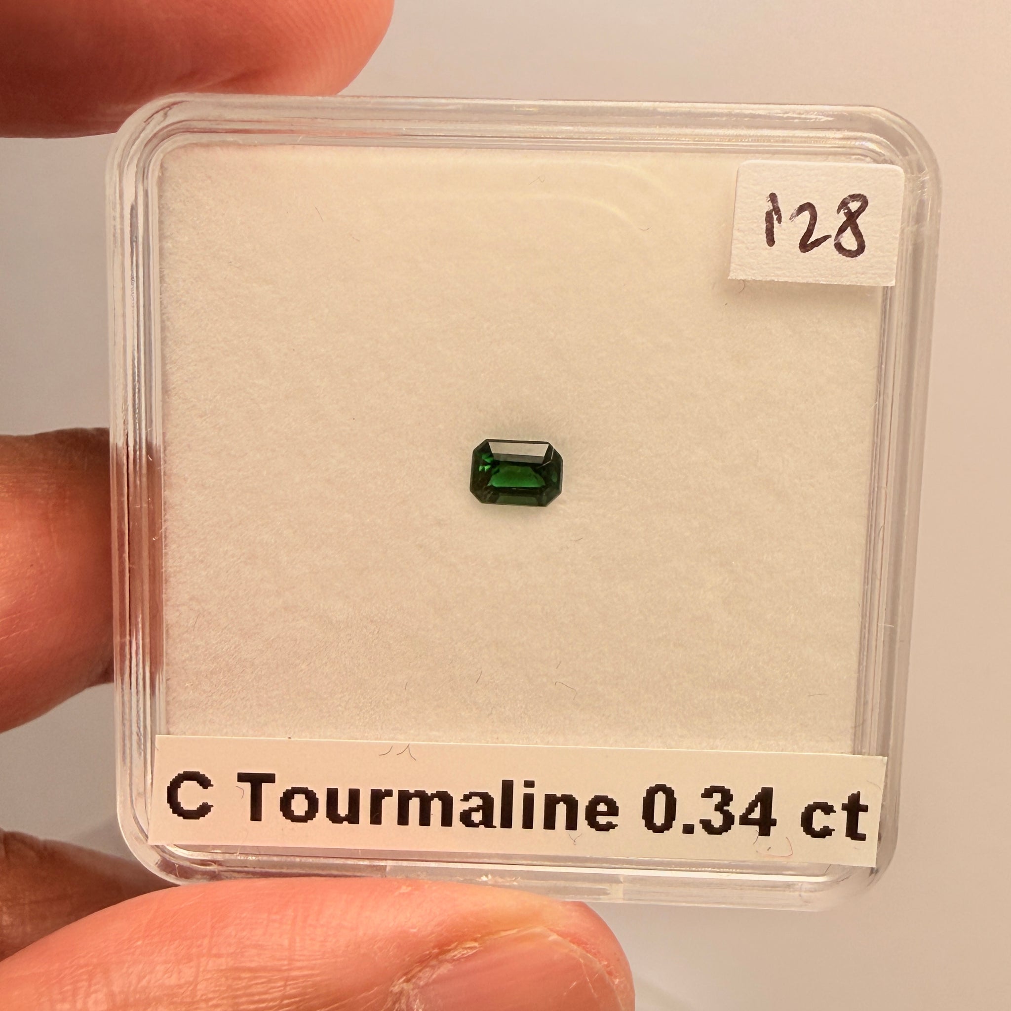 Chrome Tourmaline, 0.34ct, Tanzania, Untreated Unheated