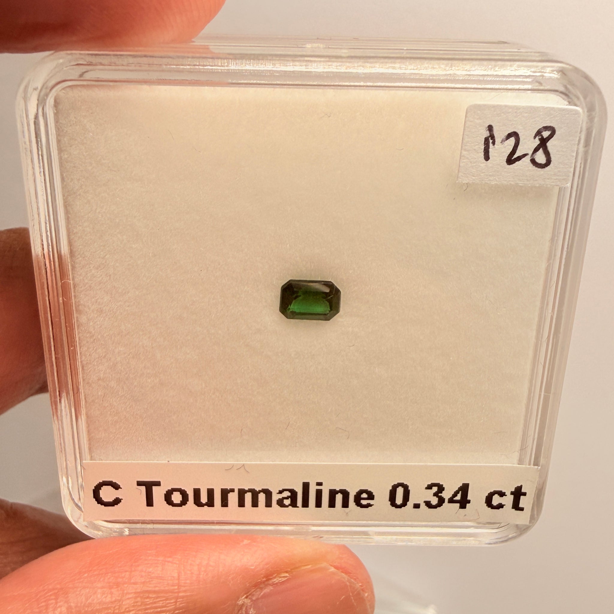 Chrome Tourmaline, 0.34ct, Tanzania, Untreated Unheated