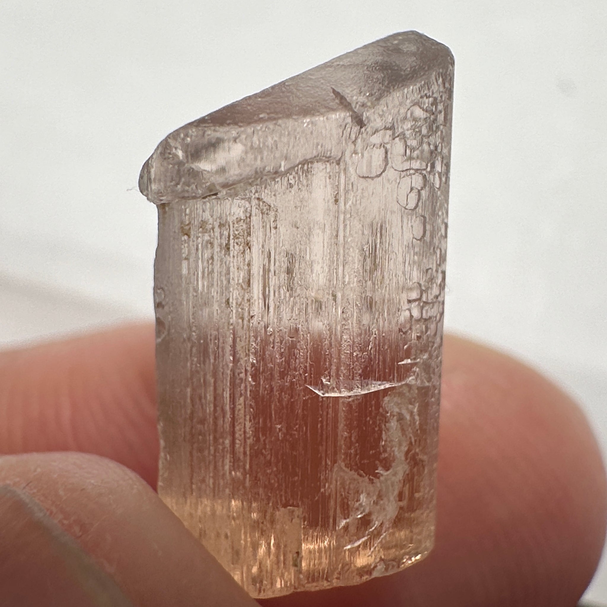 Very Rare, 10.51ct, Peach Pink Scapolite, Tanzania, Untreated Unheated, VVS-IF (flawless)