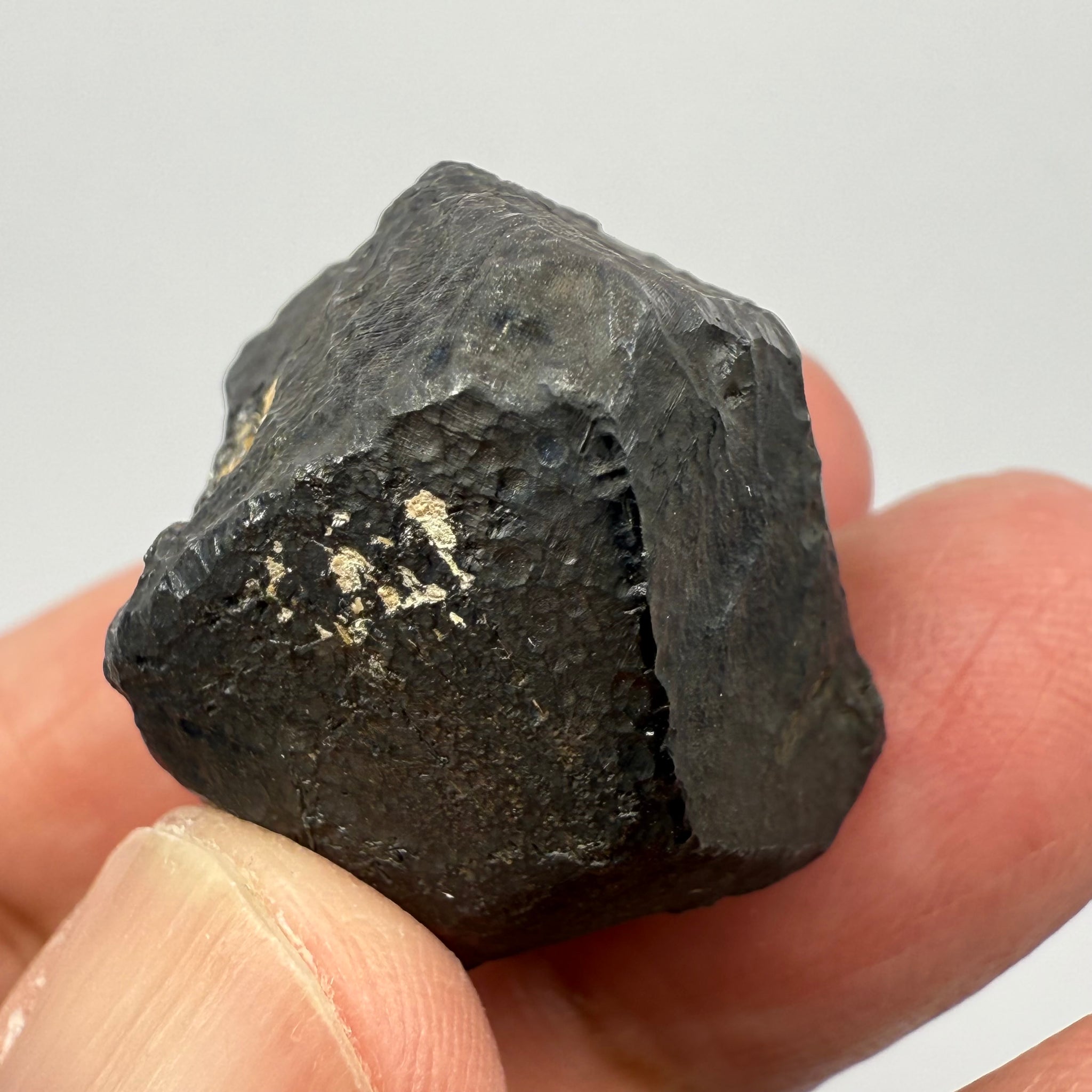 Alabandite Crystal, Merelani, same mining pit as Tanzanite, comes out with Tanzanite, Tanzania, Untreated Unheated. 24.10gm 19.1 x 23.1 x 26.9mm