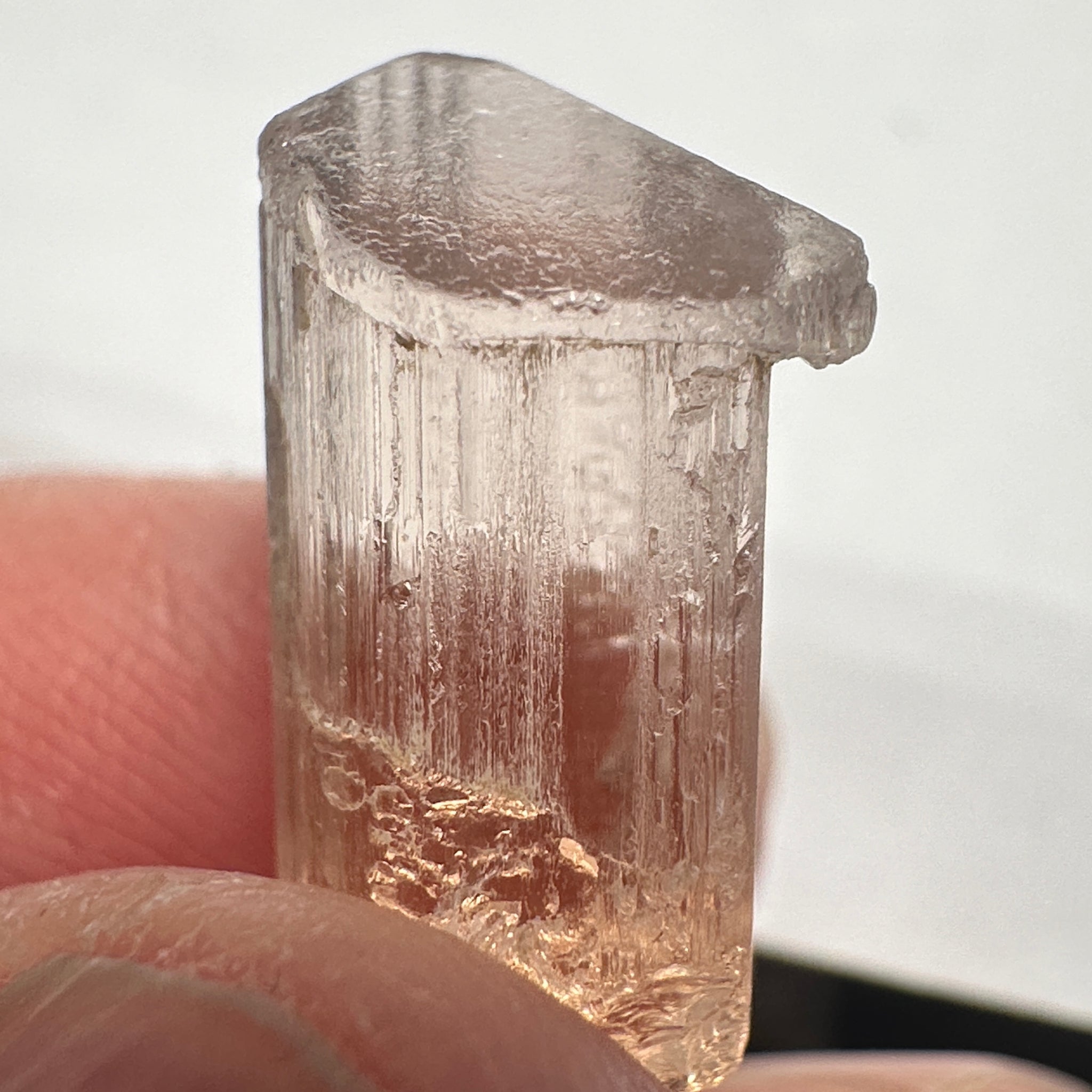 Very Rare, 10.51ct, Peach Pink Scapolite, Tanzania, Untreated Unheated, VVS-IF (flawless)