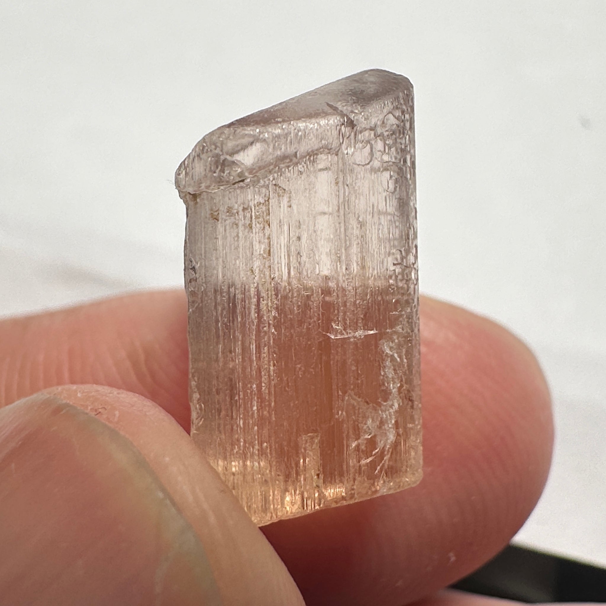Very Rare, 10.51ct, Peach Pink Scapolite, Tanzania, Untreated Unheated, VVS-IF (flawless)