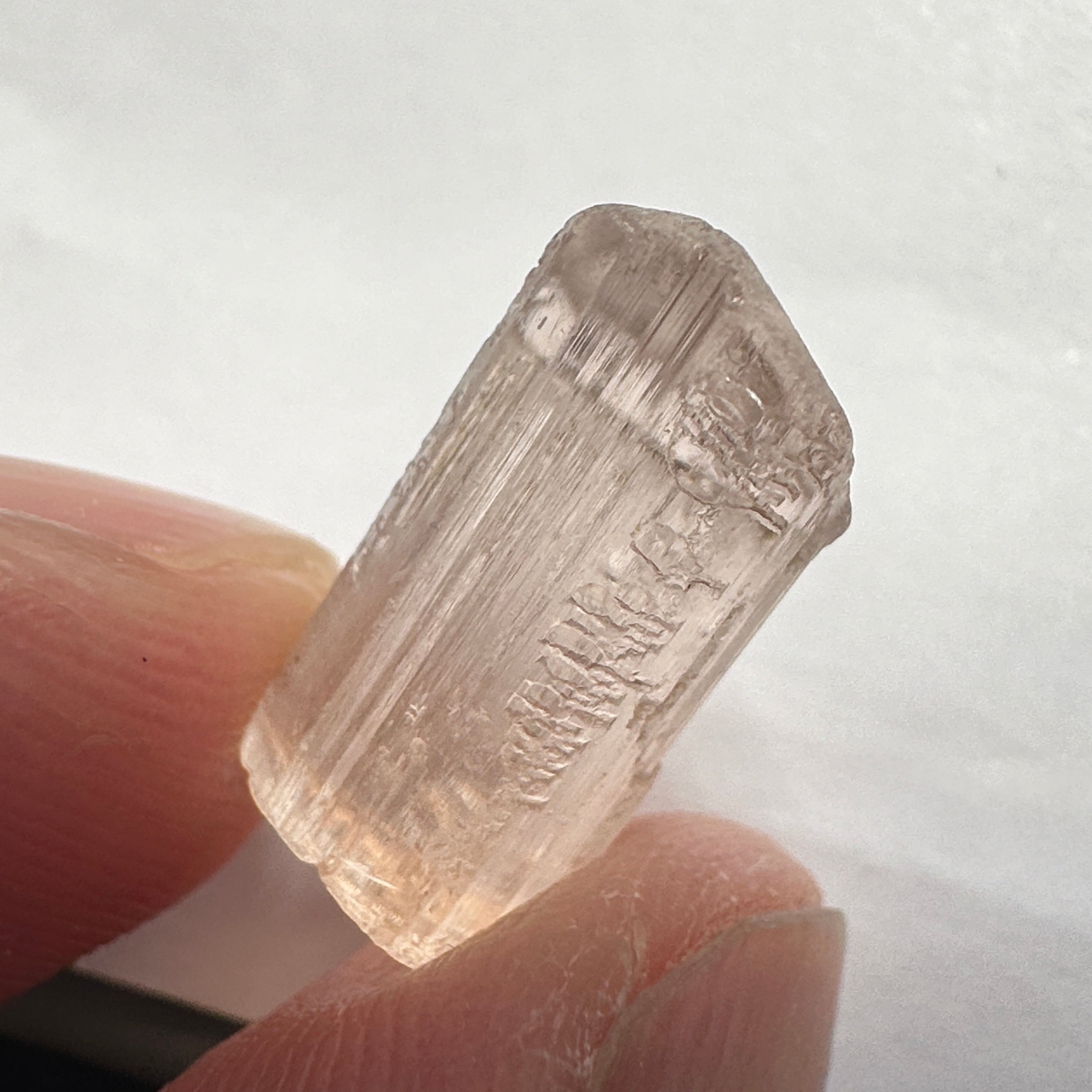 10.51ct Very Rare, Peach Pink Scapolite, Tanzania, Untreated Unheated, VVS-IF (flawless)