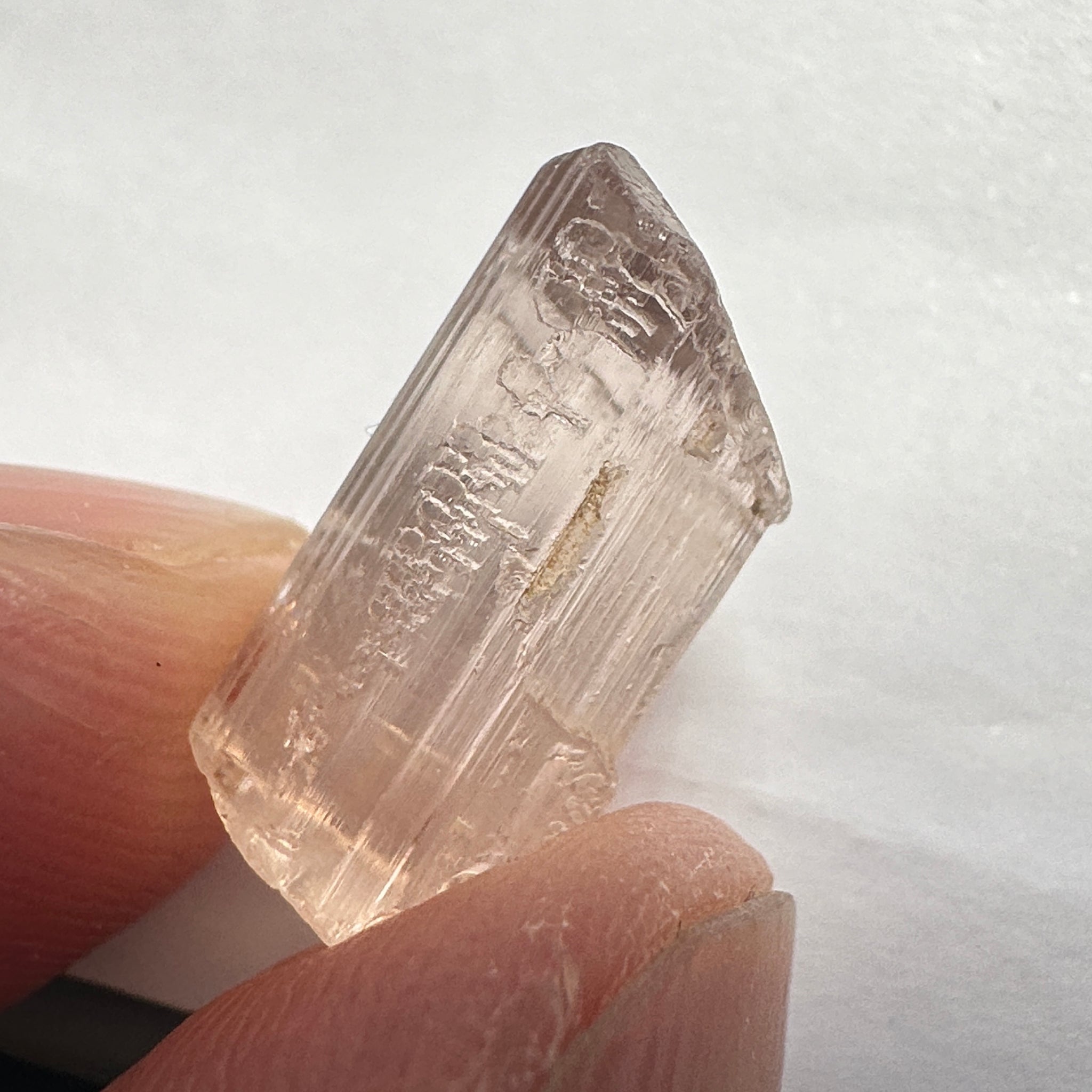 Very Rare, 10.51ct, Peach Pink Scapolite, Tanzania, Untreated Unheated, VVS-IF (flawless)