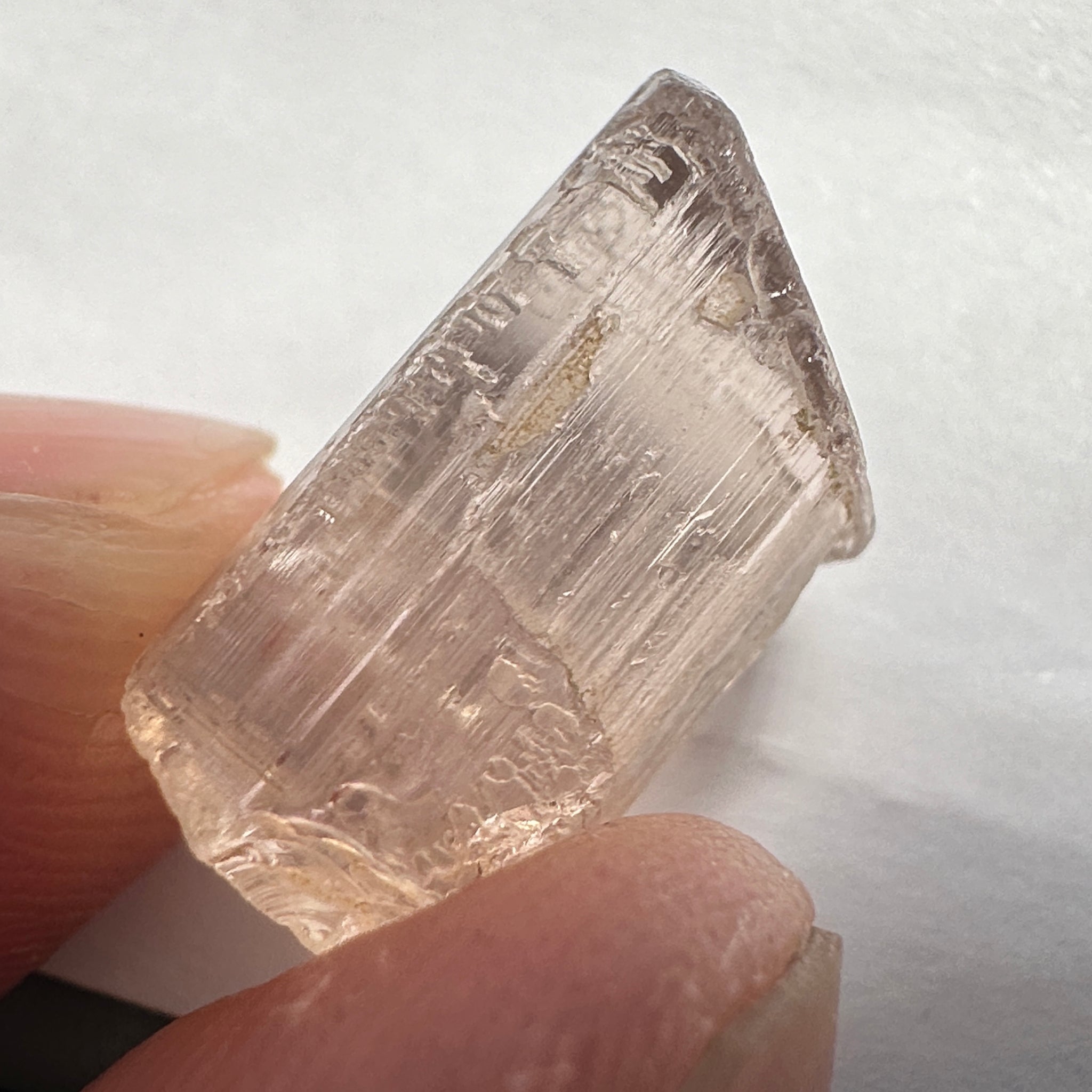 Very Rare, 10.51ct, Peach Pink Scapolite, Tanzania, Untreated Unheated, VVS-IF (flawless)