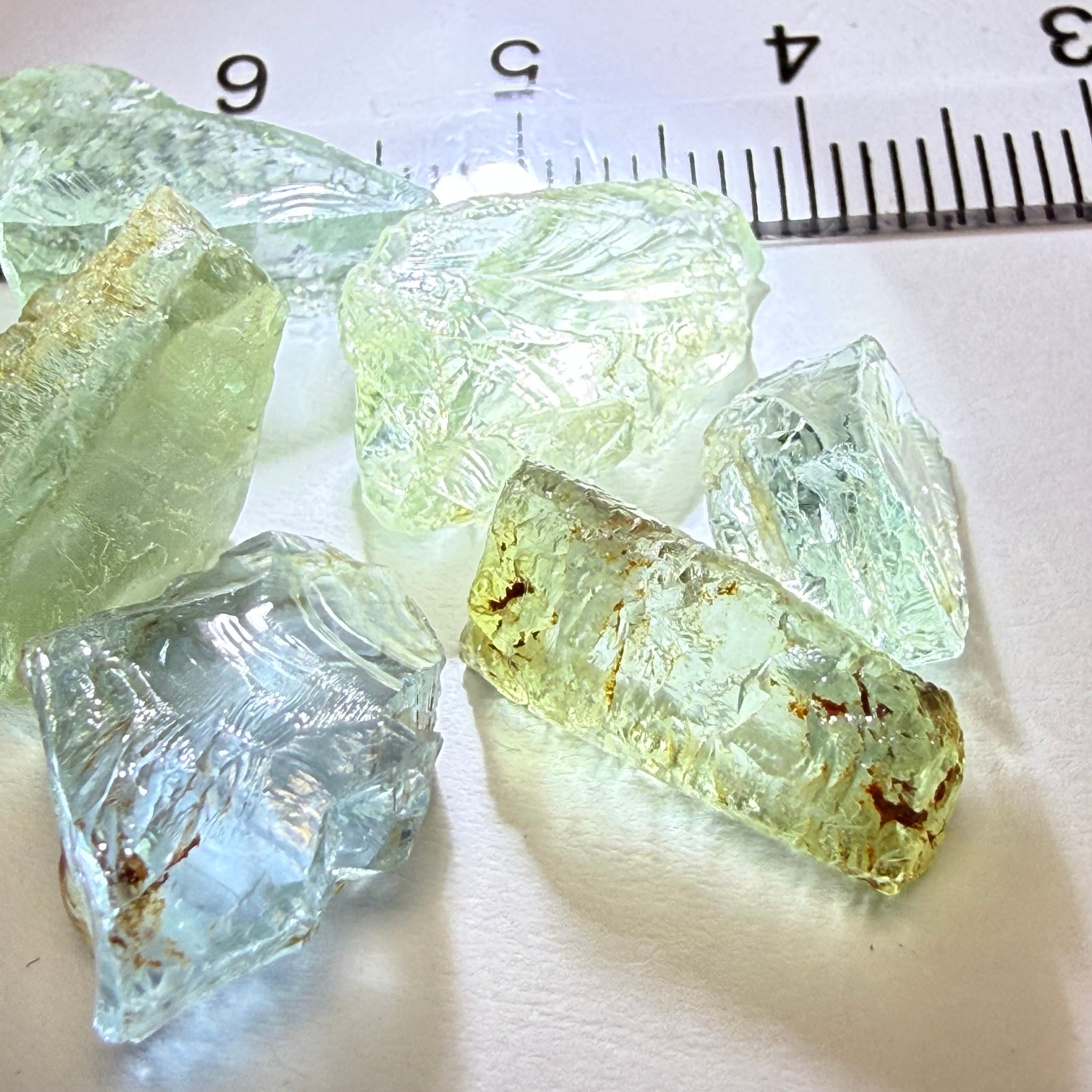 Aquamarine Lot, 36.20ct, Songea, Tanzania, Untreated Unheated, 3.18ct-8.91ct, vs-vvs