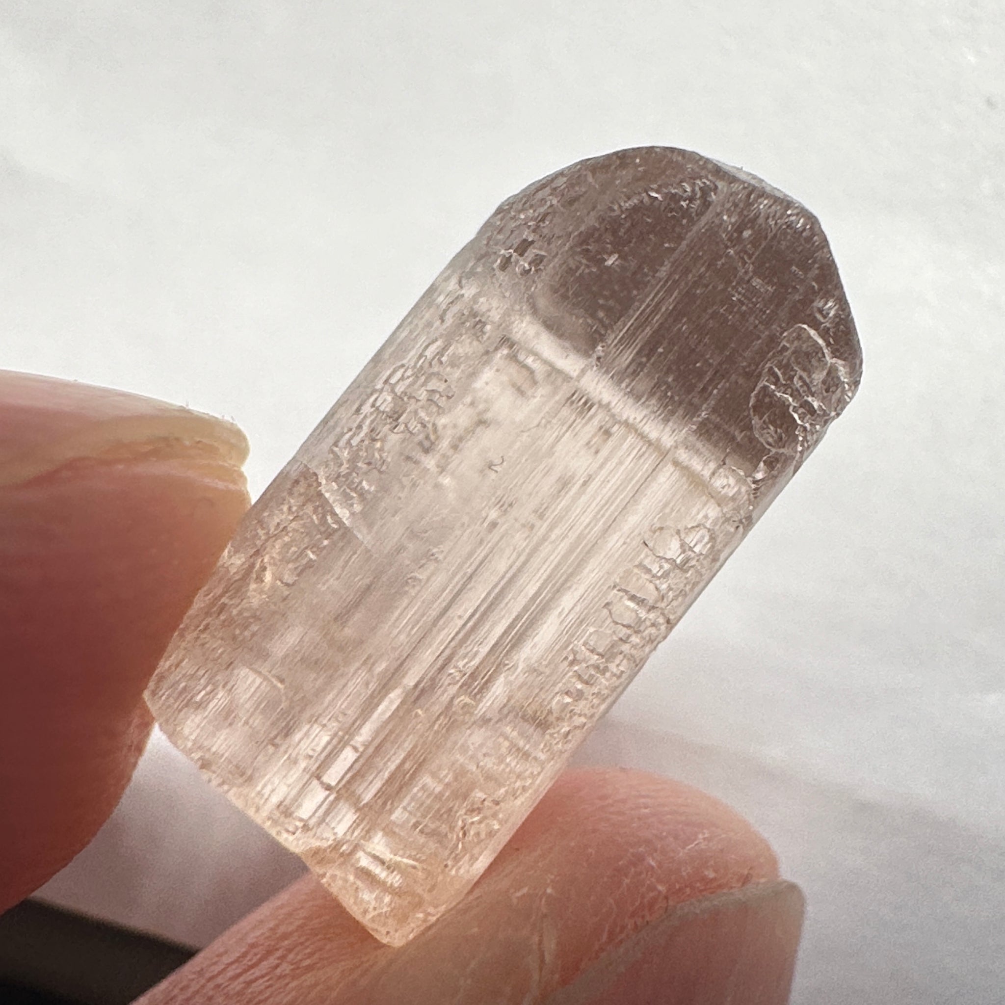 Very Rare, 10.51ct, Peach Pink Scapolite, Tanzania, Untreated Unheated, VVS-IF (flawless)