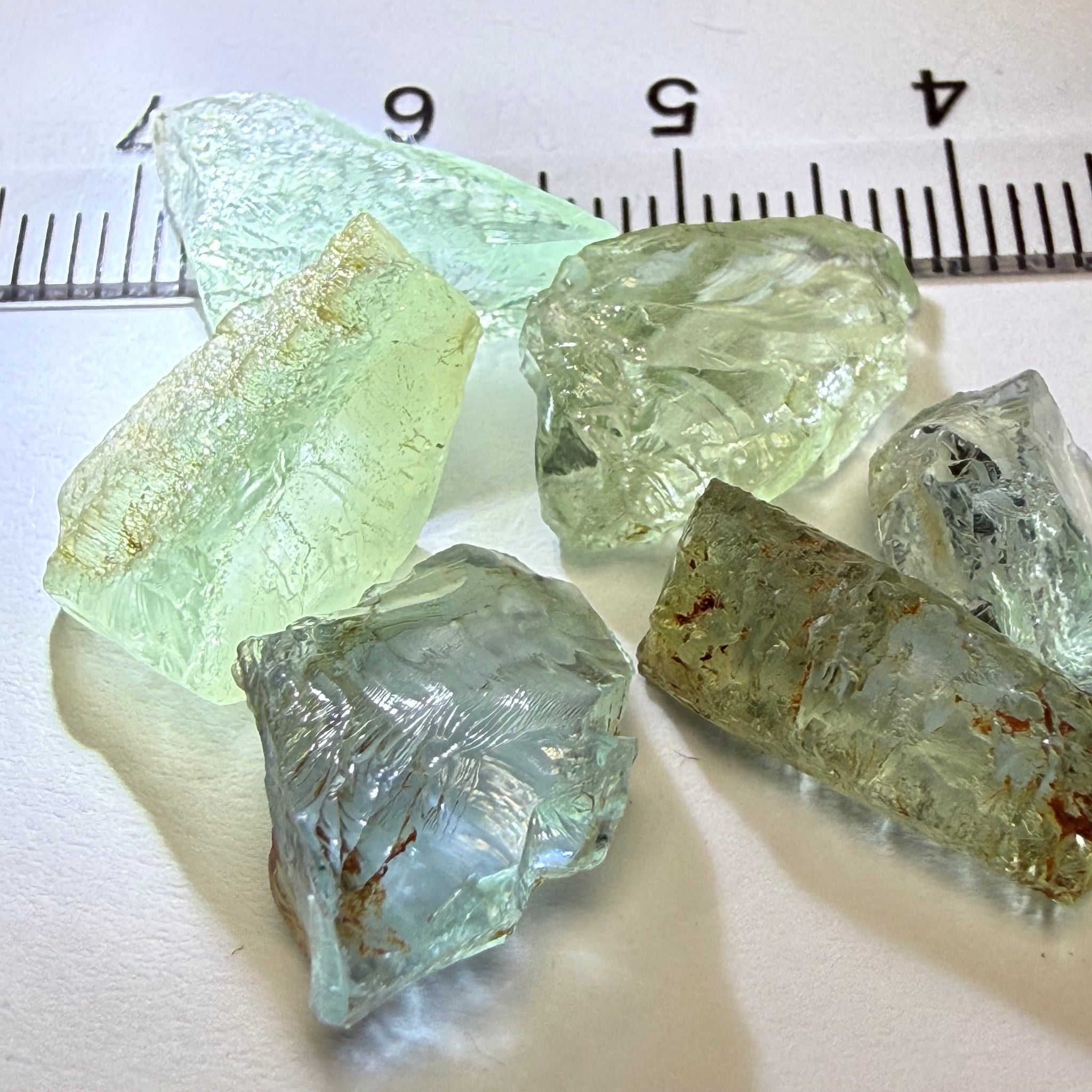 Aquamarine Lot, 36.20ct, Songea, Tanzania, Untreated Unheated, 3.18ct-8.91ct, vs-vvs