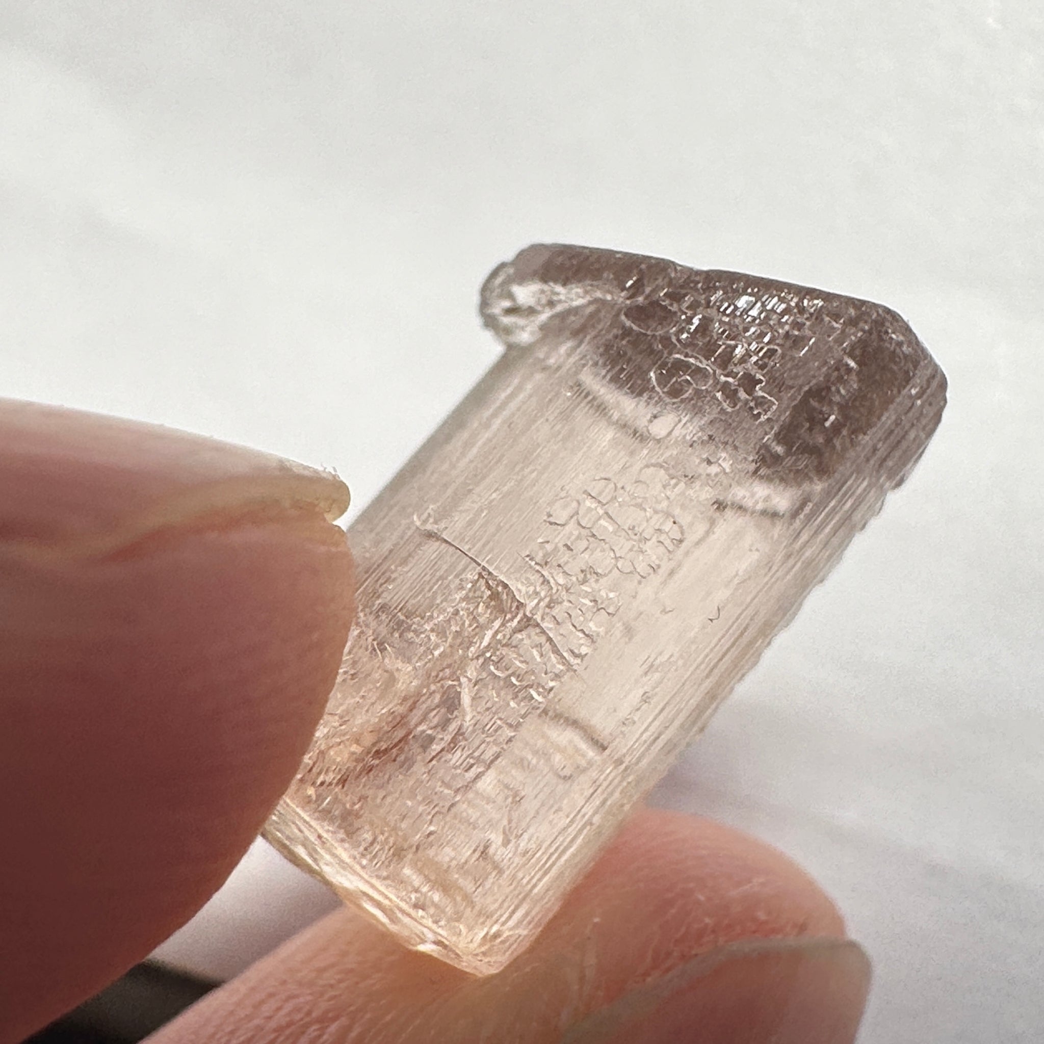 Very Rare, 10.51ct, Peach Pink Scapolite, Tanzania, Untreated Unheated, VVS-IF (flawless)