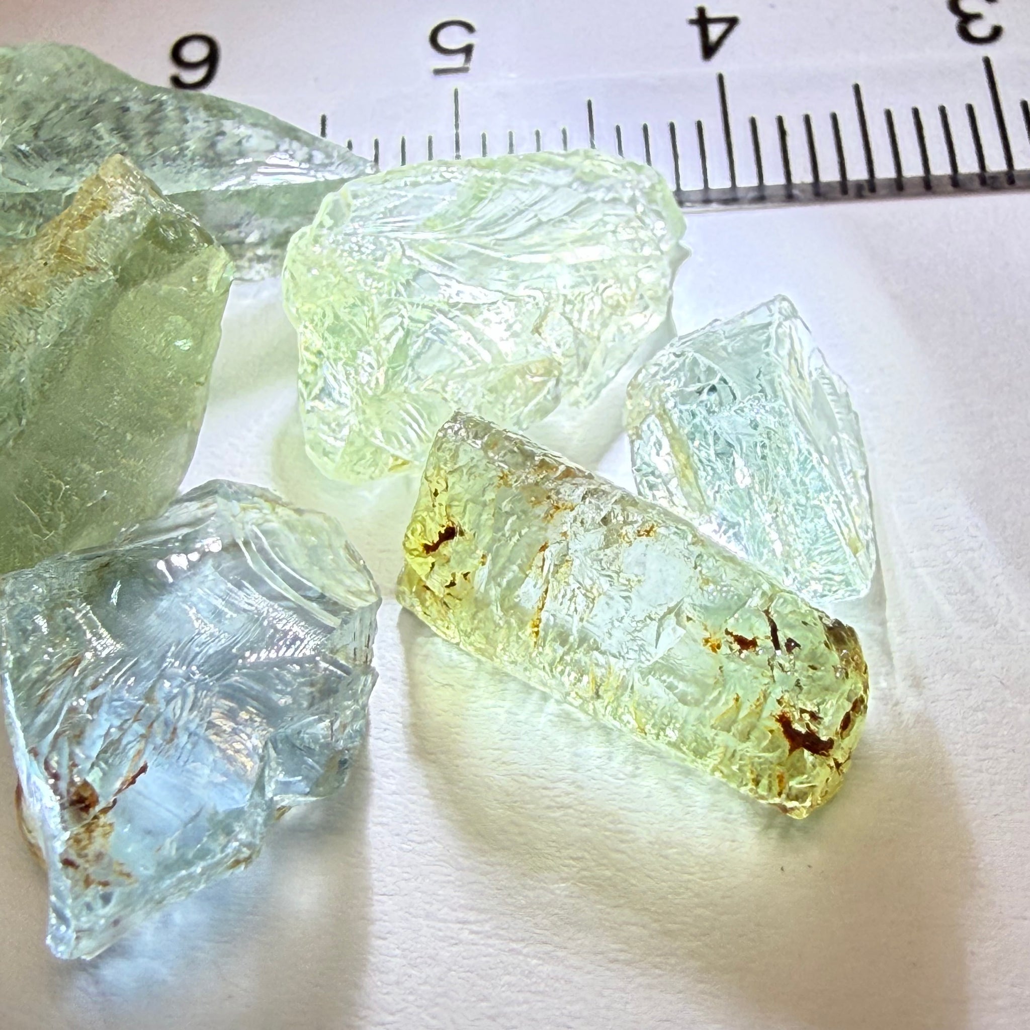 Aquamarine Lot, 36.20ct, Songea, Tanzania, Untreated Unheated, 3.18ct-8.91ct, vs-vvs