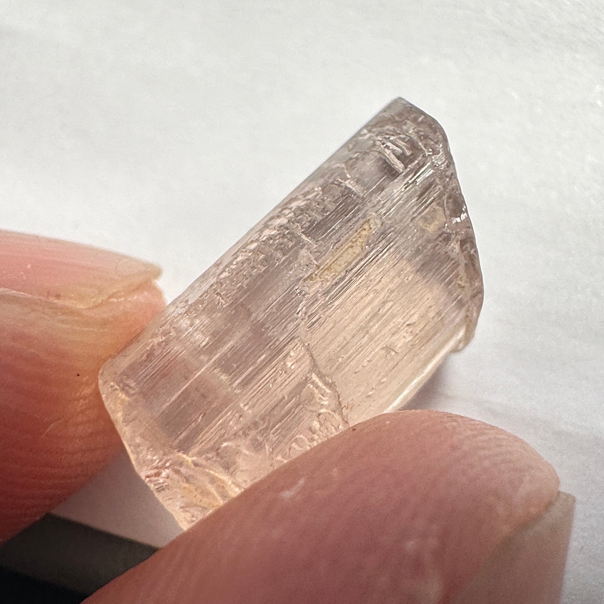 Very Rare, 10.51ct, Peach Pink Scapolite, Tanzania, Untreated Unheated, VVS-IF (flawless)