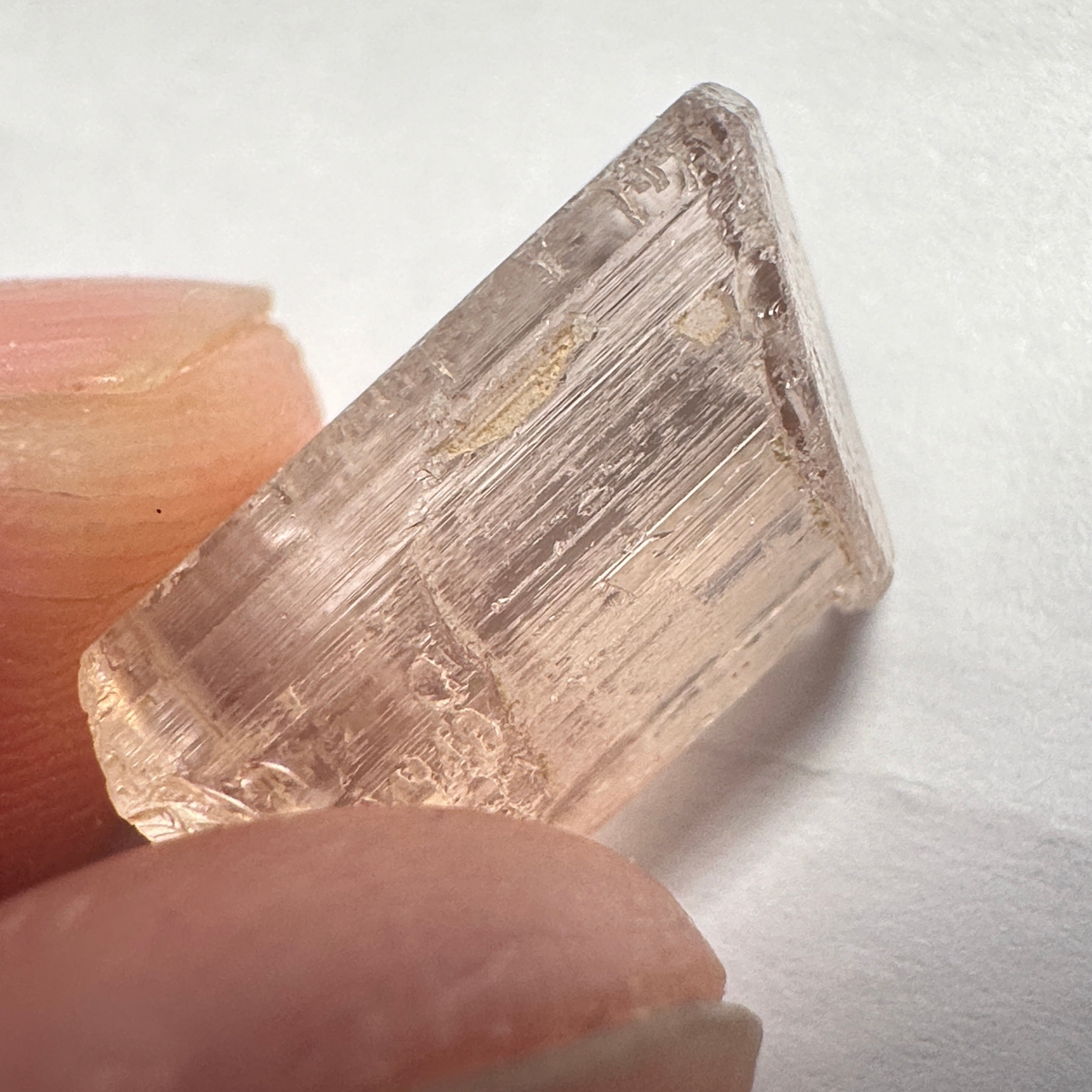 10.51ct Very Rare, Peach Pink Scapolite, Tanzania, Untreated Unheated, VVS-IF (flawless)