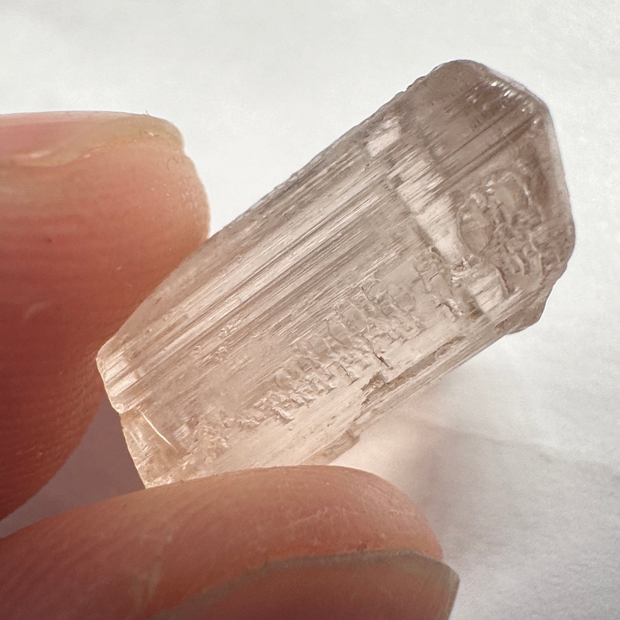 Very Rare, 10.51ct, Peach Pink Scapolite, Tanzania, Untreated Unheated, VVS-IF (flawless)