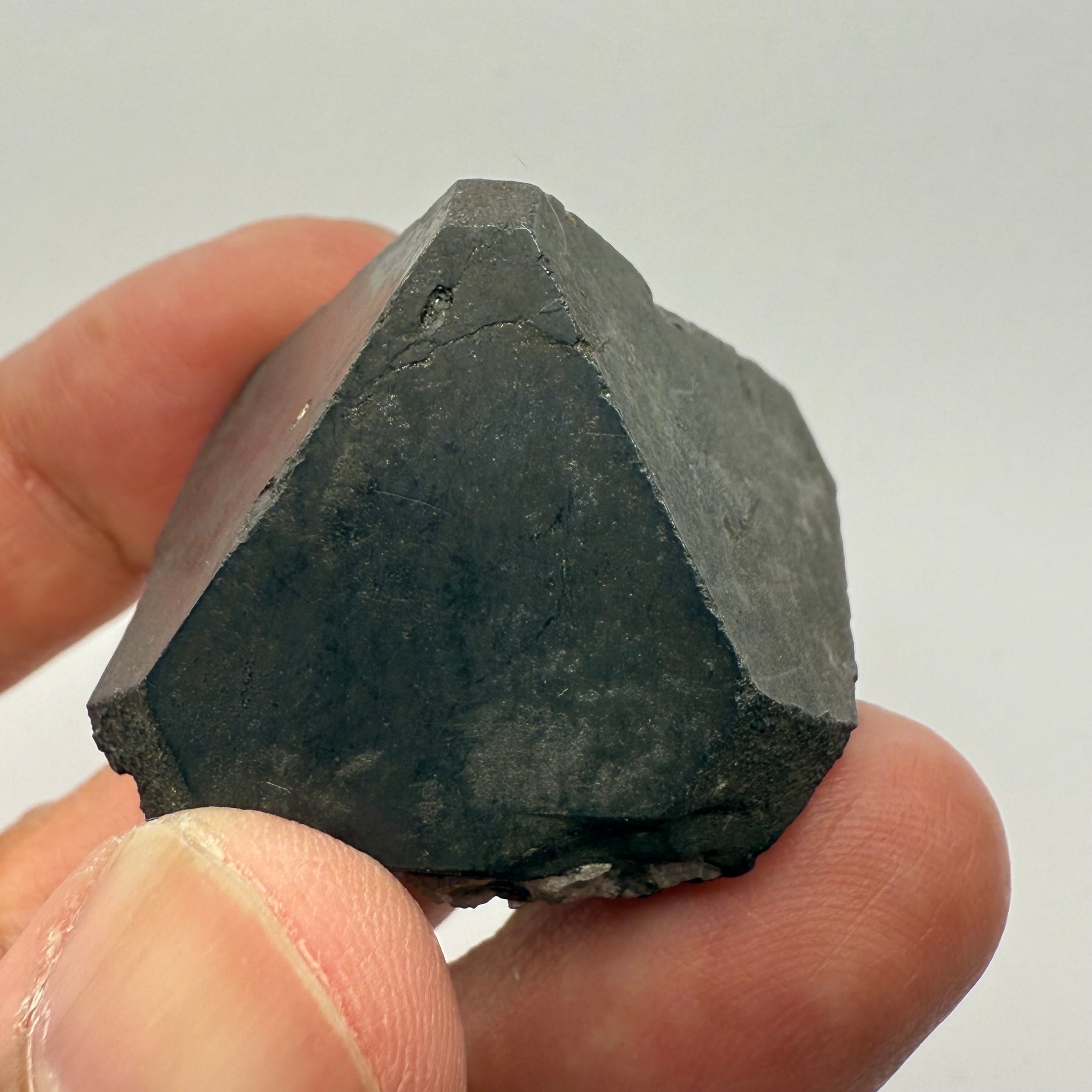 Alabandite Crystal, Merelani, same mining pit as Tanzanite, comes out with Tanzanite, Tanzania, Untreated Unheated. 53.50gm 30.60 x 34.9 x 31.7mm