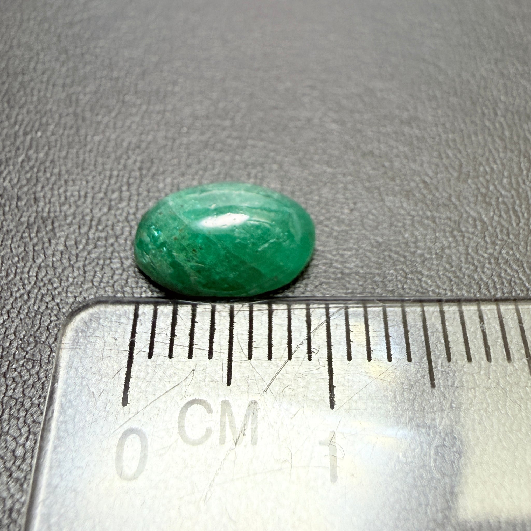 Tanzanian Emerald Cabochon, 2.15ct, NO OIL, Untreated Unheated