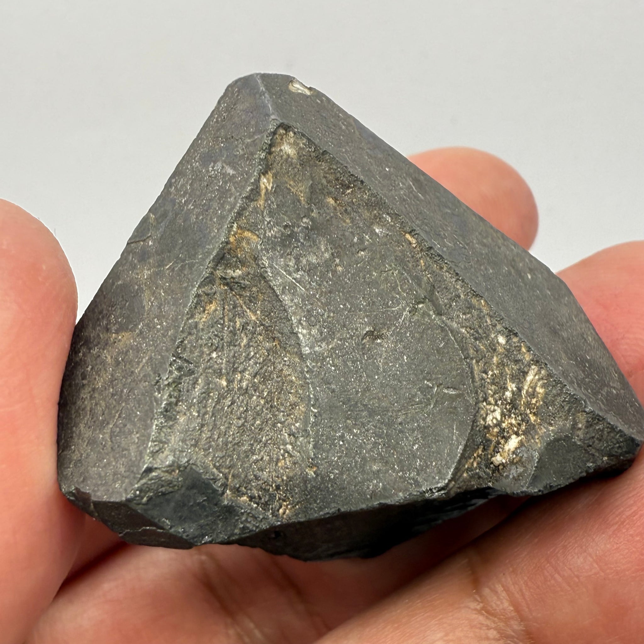 Alabandite Crystal, Merelani, same mining pit as Tanzanite, comes out with Tanzanite, Tanzania, Untreated Unheated. 64.9gm 38.2 x 37.5 x 39.7mm