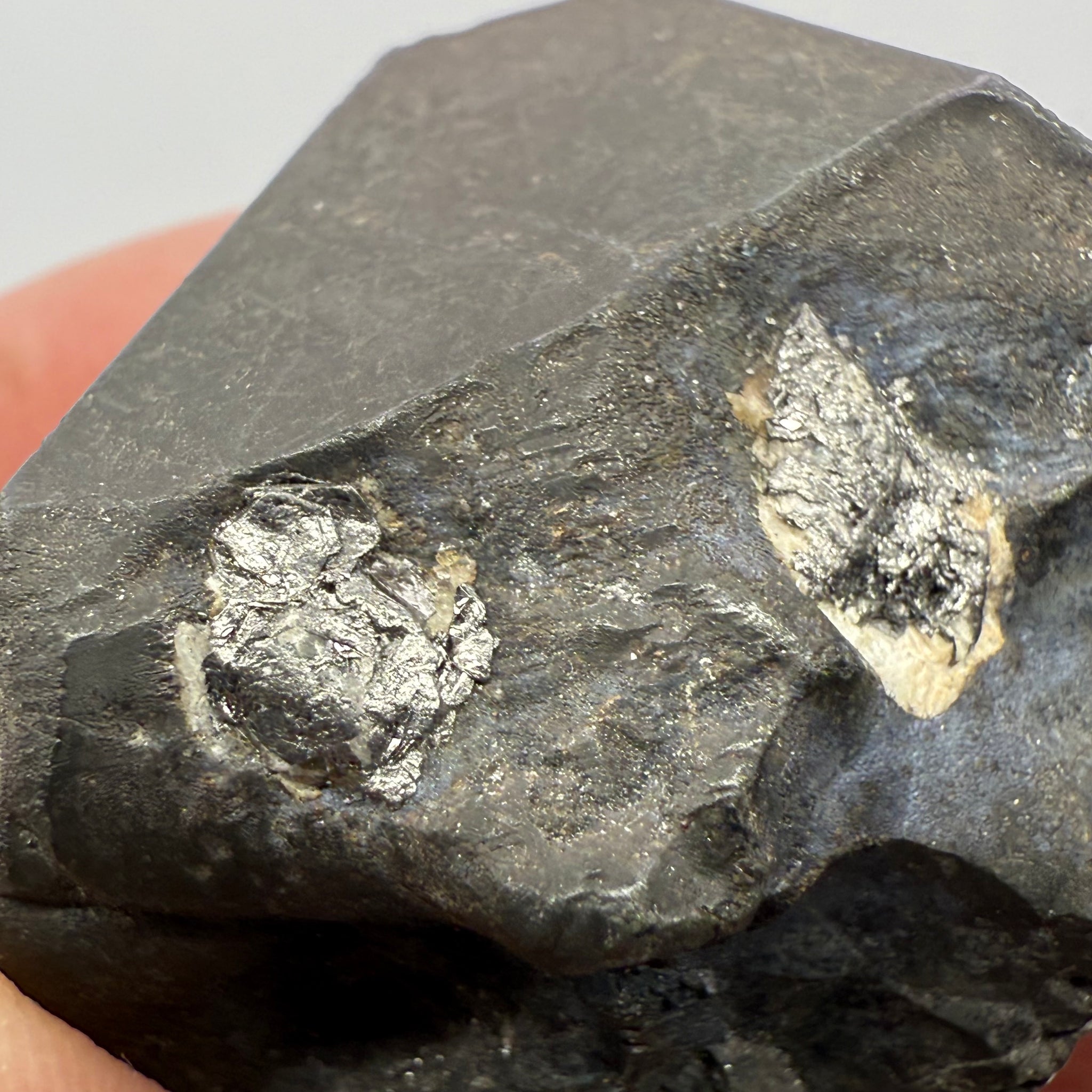 Alabandite Crystal, Merelani, same mining pit as Tanzanite, comes out with Tanzanite, Tanzania, Untreated Unheated. 43.3gm 34.7 x 32.9 x 23.5mm