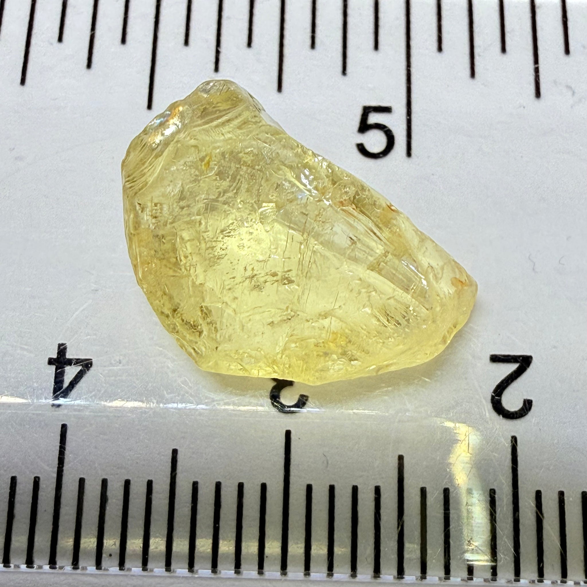 Danburite, 8.28ct, Tanzania, Untreated Unheated, fine needles inside, slightly flattish shape