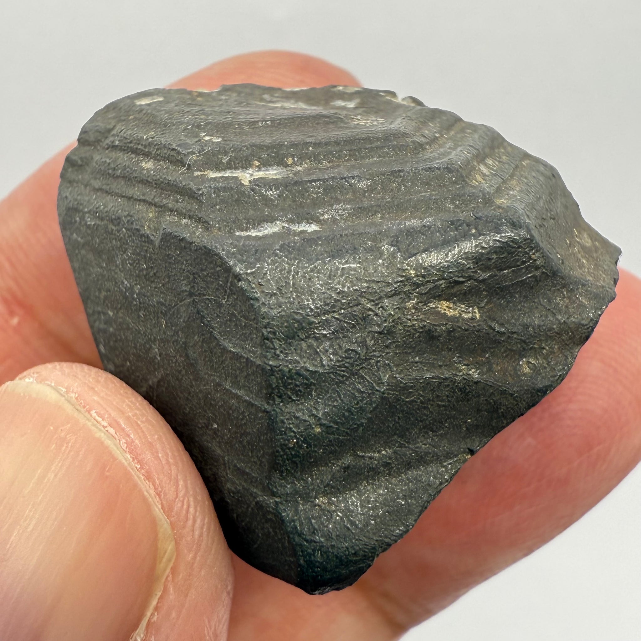 Alabandite Crystal, Merelani, same mining pit as Tanzanite, comes out with Tanzanite, Tanzania, Untreated Unheated. 25.4gm 31.7 x 23.3 x 18.6mm