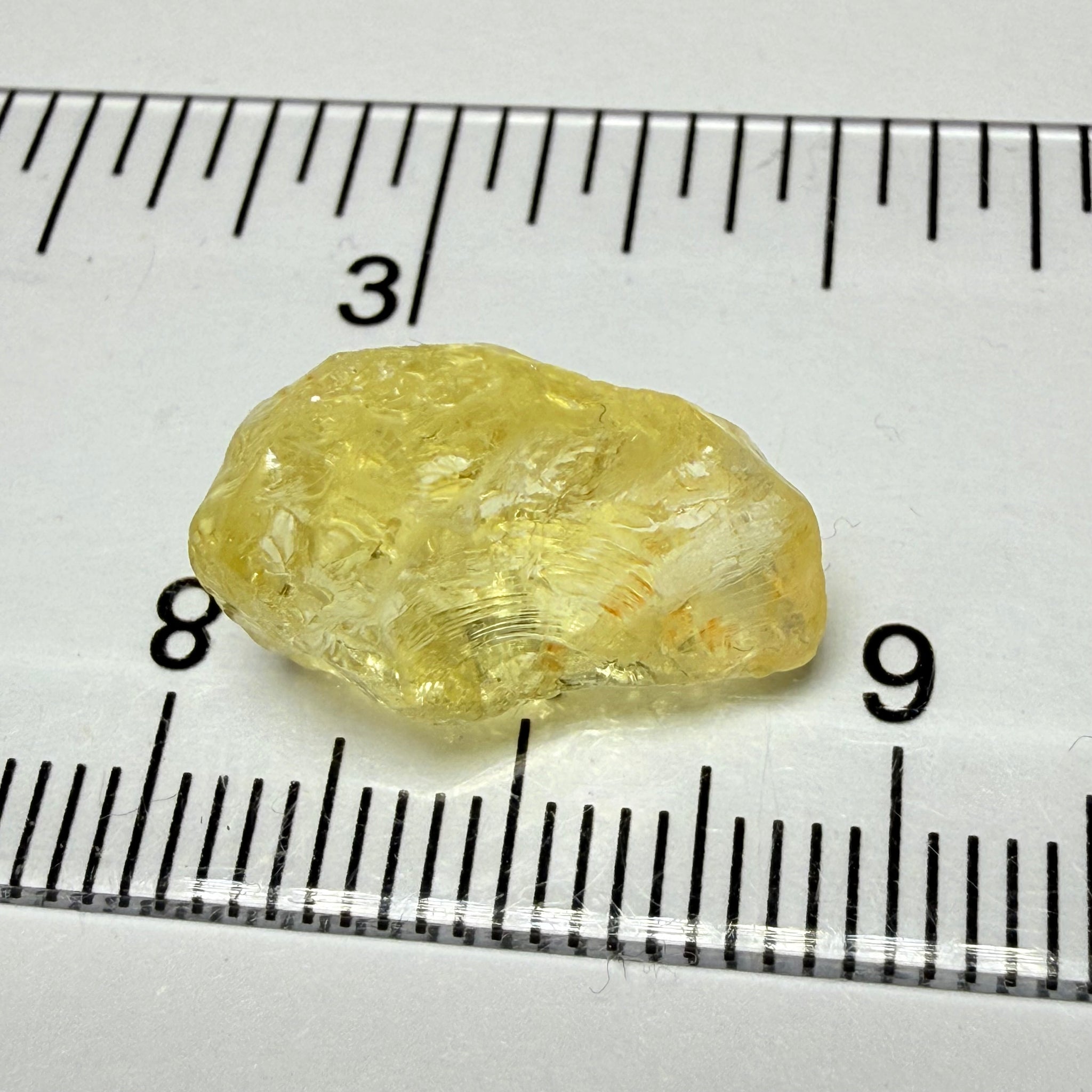 Danburite, 8.28ct, Tanzania, Untreated Unheated, fine needles inside, slightly flattish shape