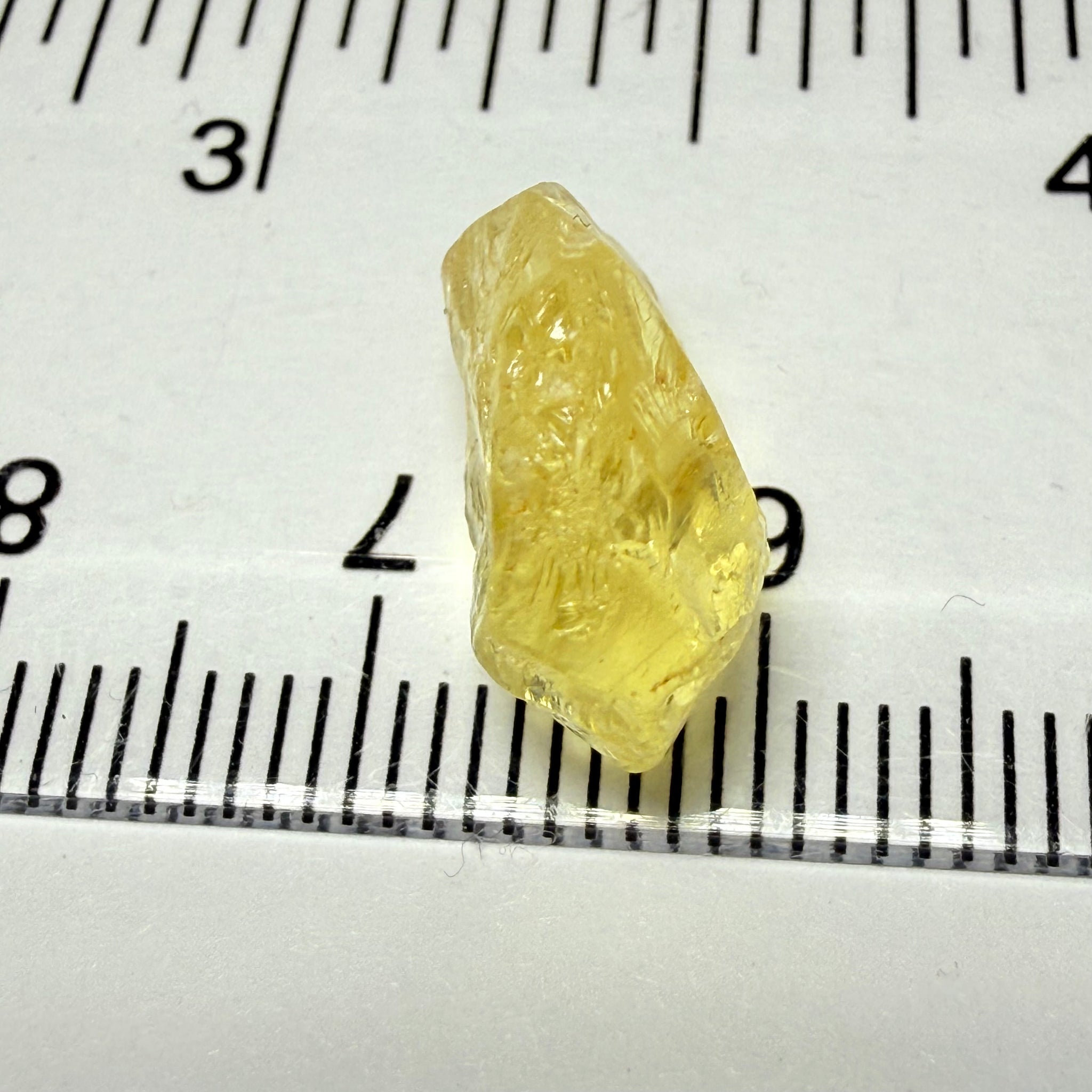 Danburite, 8.28ct, Tanzania, Untreated Unheated, fine needles inside, slightly flattish shape