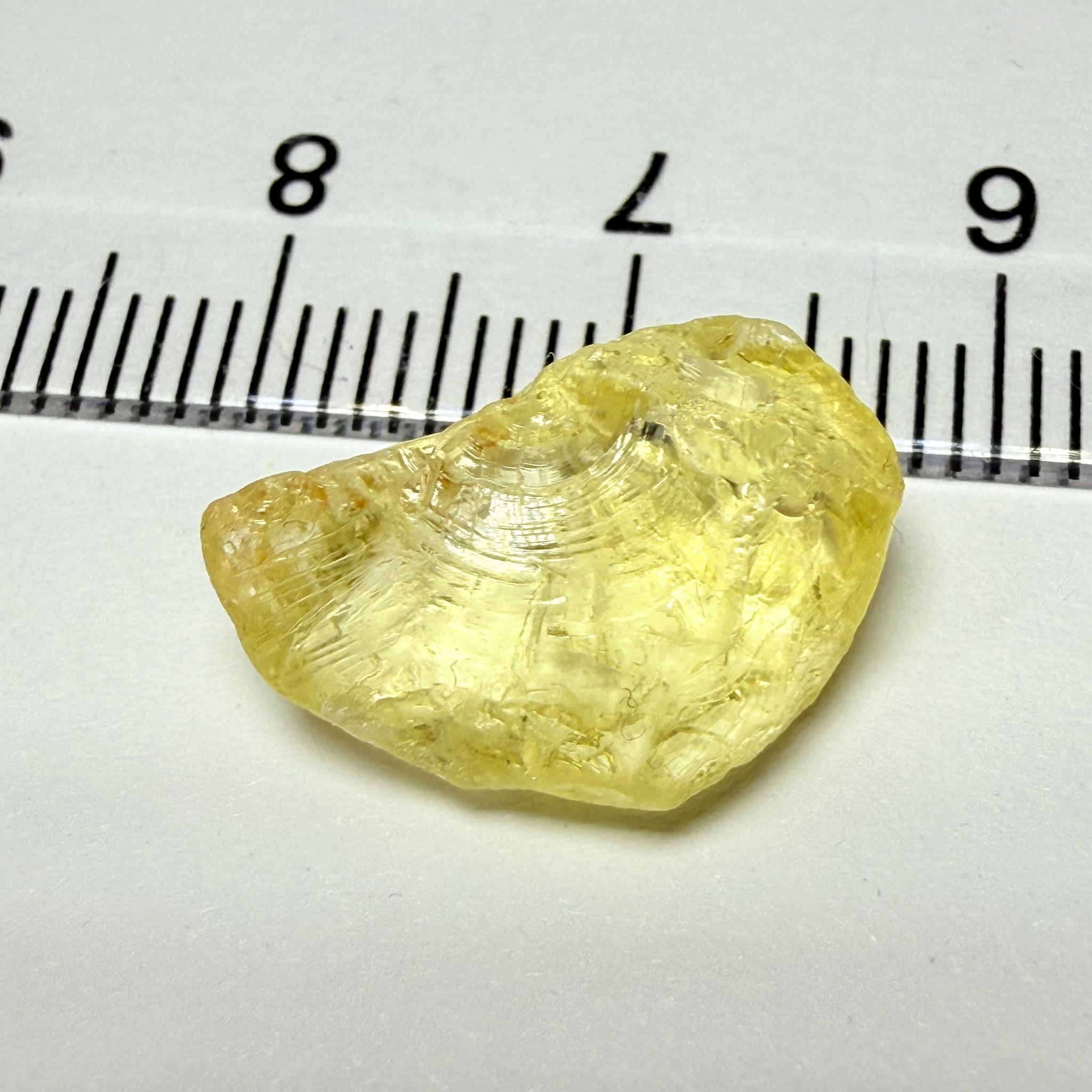 Danburite, 8.28ct, Tanzania, Untreated Unheated, fine needles inside, slightly flattish shape