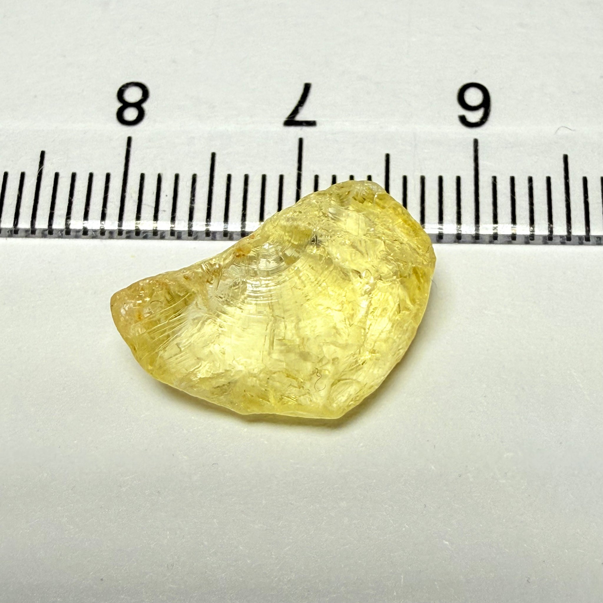 Danburite, 8.28ct, Tanzania, Untreated Unheated, fine needles inside, slightly flattish shape
