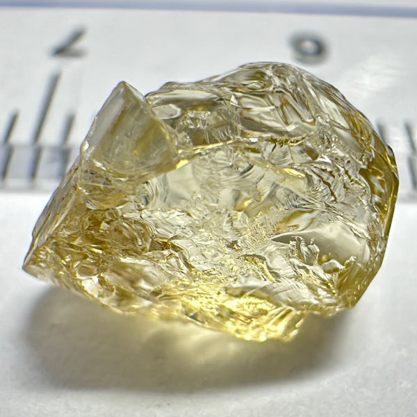Yellow Tourmaline Crystal, 3.26ct, VVS-IF, Tanzania, Untreated Unheated.