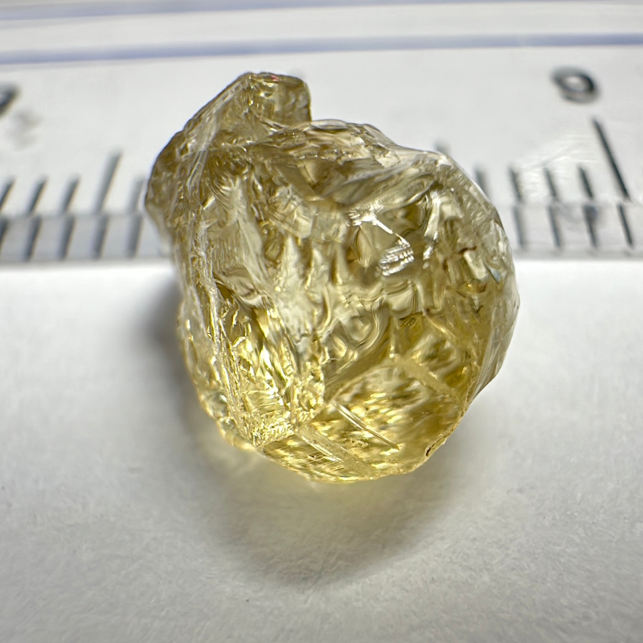 Yellow Tourmaline Crystal, 3.26ct, VVS-IF, Tanzania, Untreated Unheated.