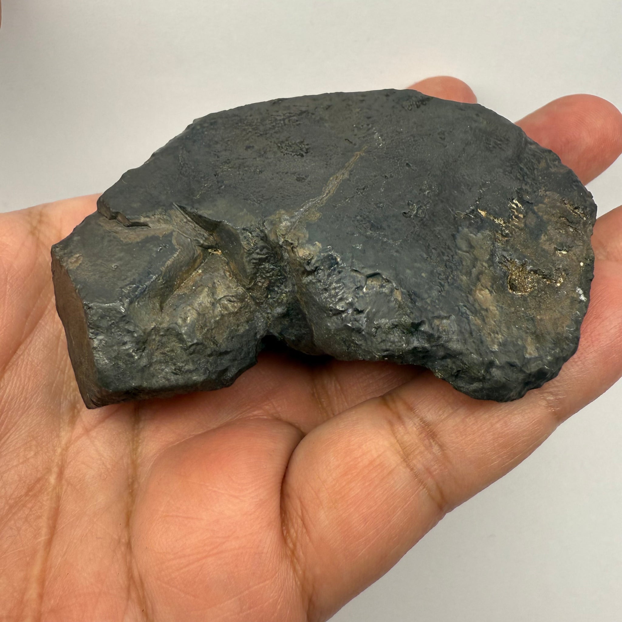 Alabandite Crystal, Merelani, same mining pit as Tanzanite, comes out with Tanzanite, Tanzania, Untreated Unheated. 291.9gm 82.1 x 64.7 x 29.7mm