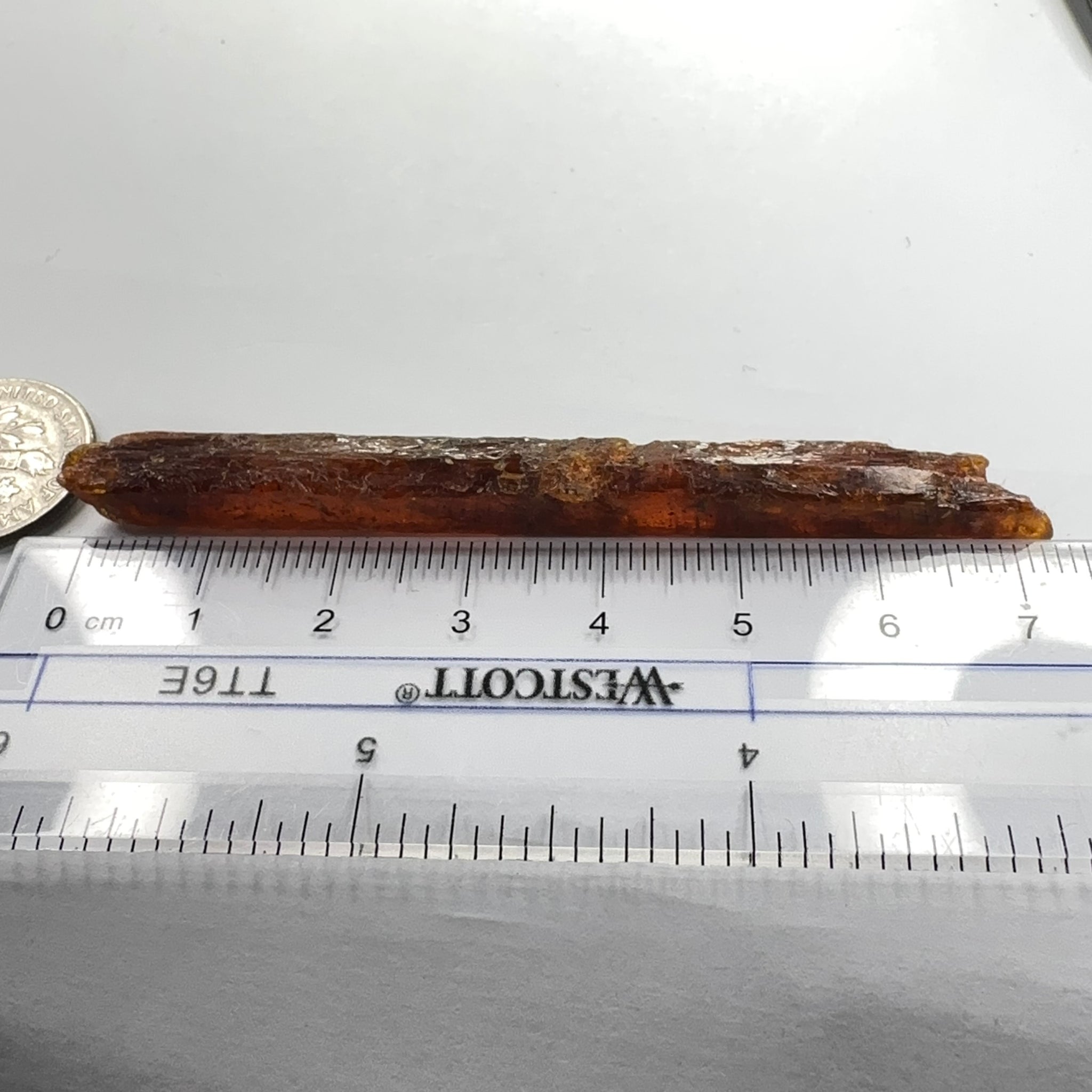 Orange Kyanite Crystal, 40.52ct, Tanzania, Untreated Unheated
