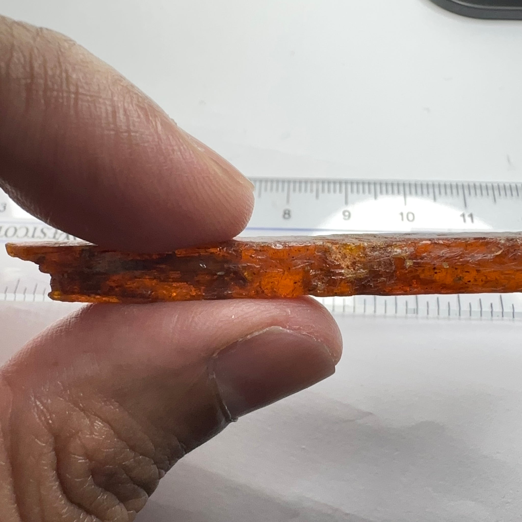 Orange Kyanite Crystal, 40.52ct, Tanzania, Untreated Unheated
