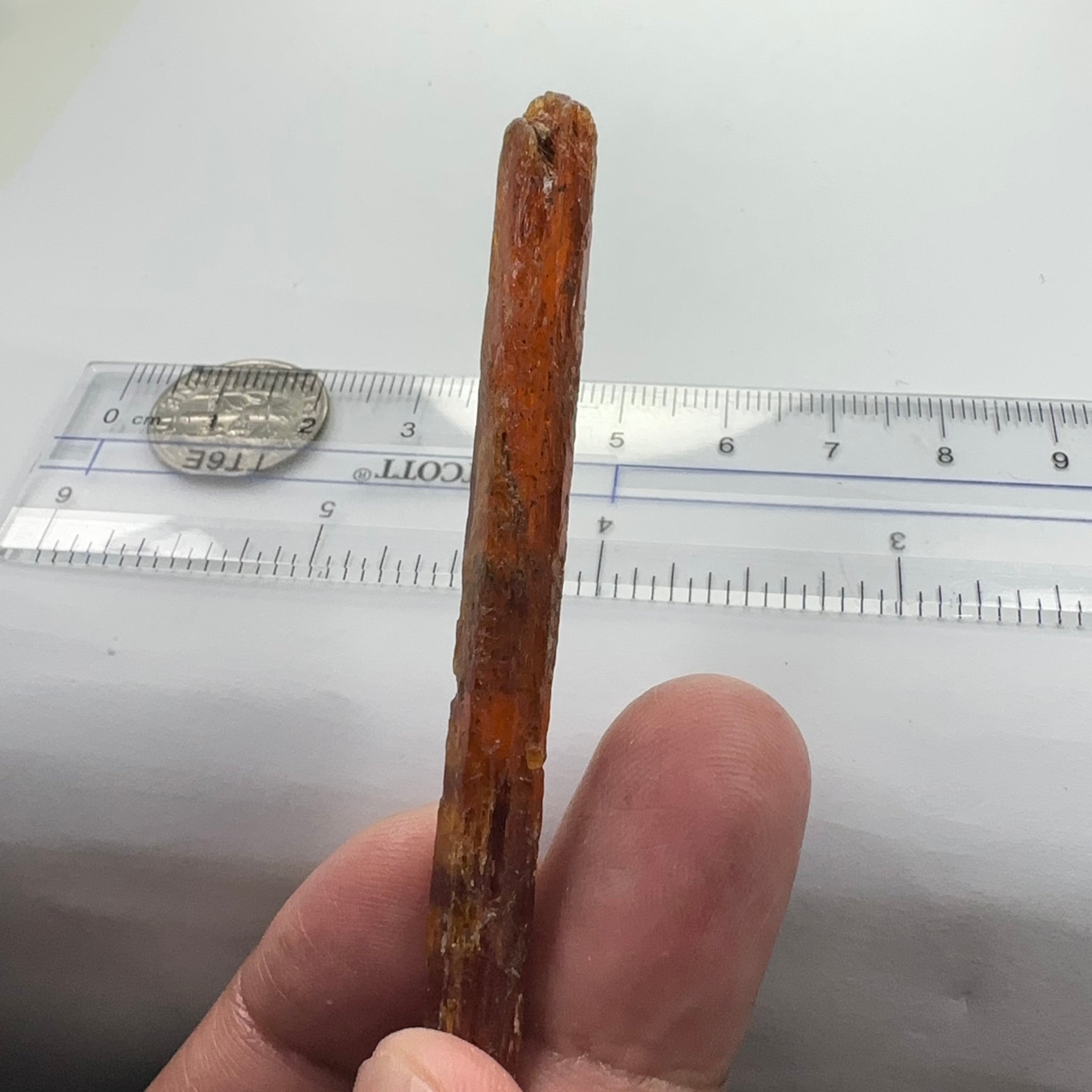 Orange Kyanite Crystal, 40.52ct, Tanzania, Untreated Unheated