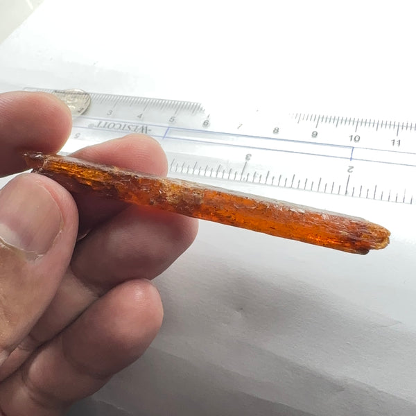 Orange Kyanite Crystal, 40.52ct, Tanzania, Untreated Unheated