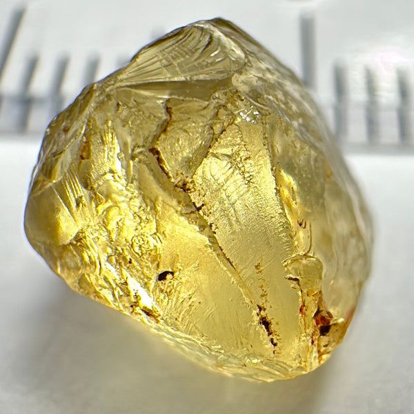 Yellow Tourmaline Crystal, 3.67ct, VVS-IF, Tanzania, Untreated Unheated. 8 x 8 x 6mm