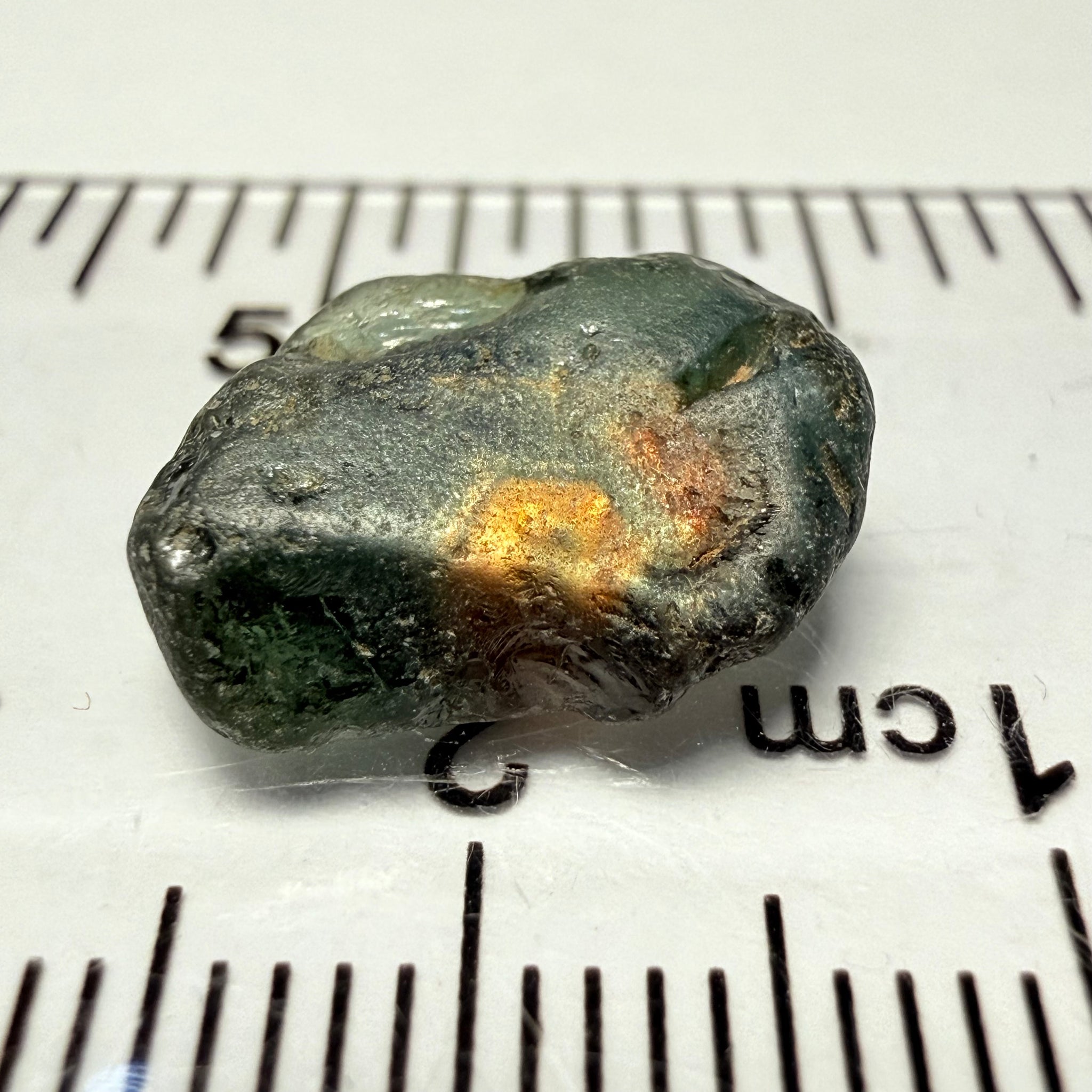 Umba Sapphire, 6.91ct, Umba Valley, Tanzania, Untreated Unheated. Slight inclusions at one end, rest vvs, flat shape and very dark