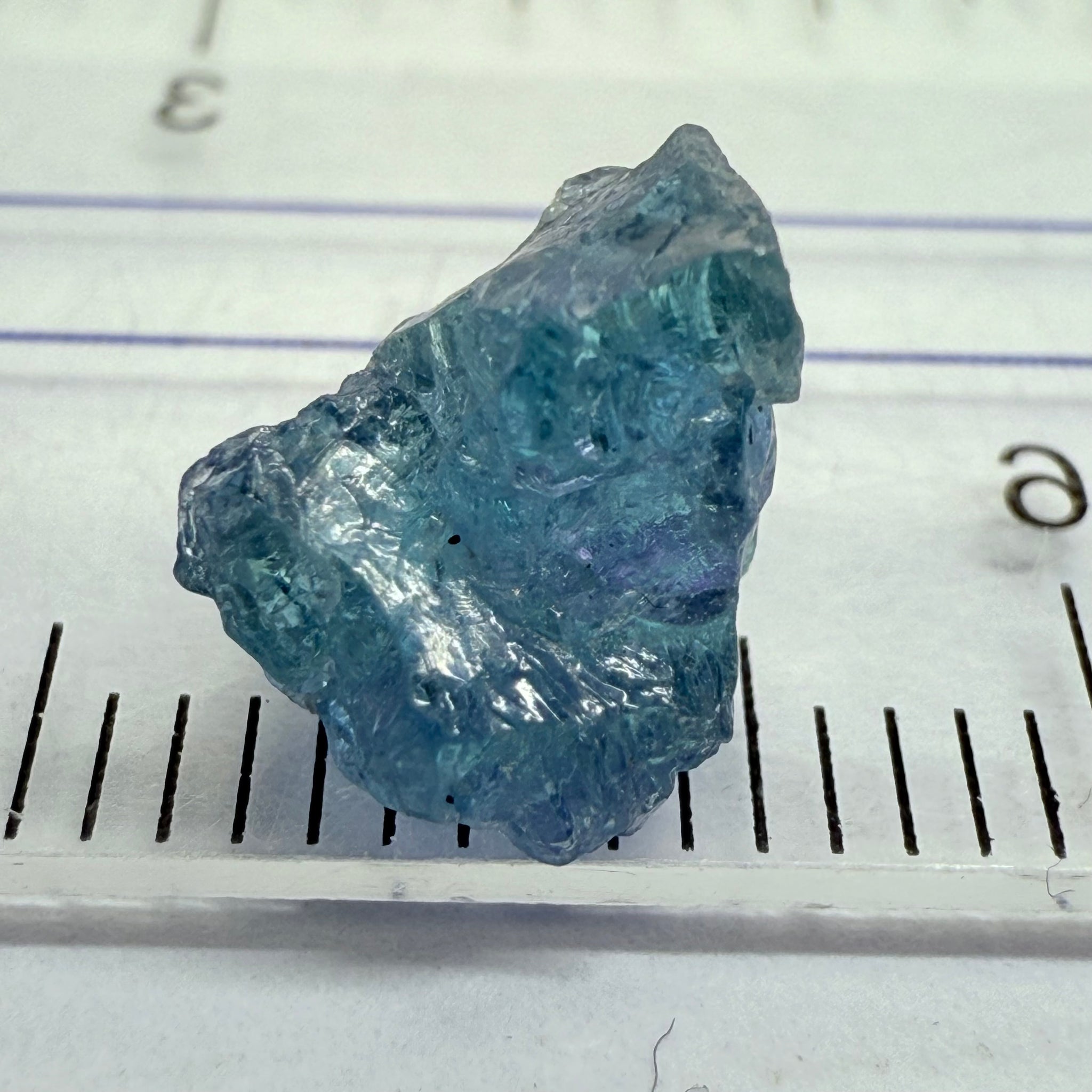 Chrome Kornerupine, 2.81ct, Tanzania, Unheated Untreated, two dividing cracks, and v. slight inclusions