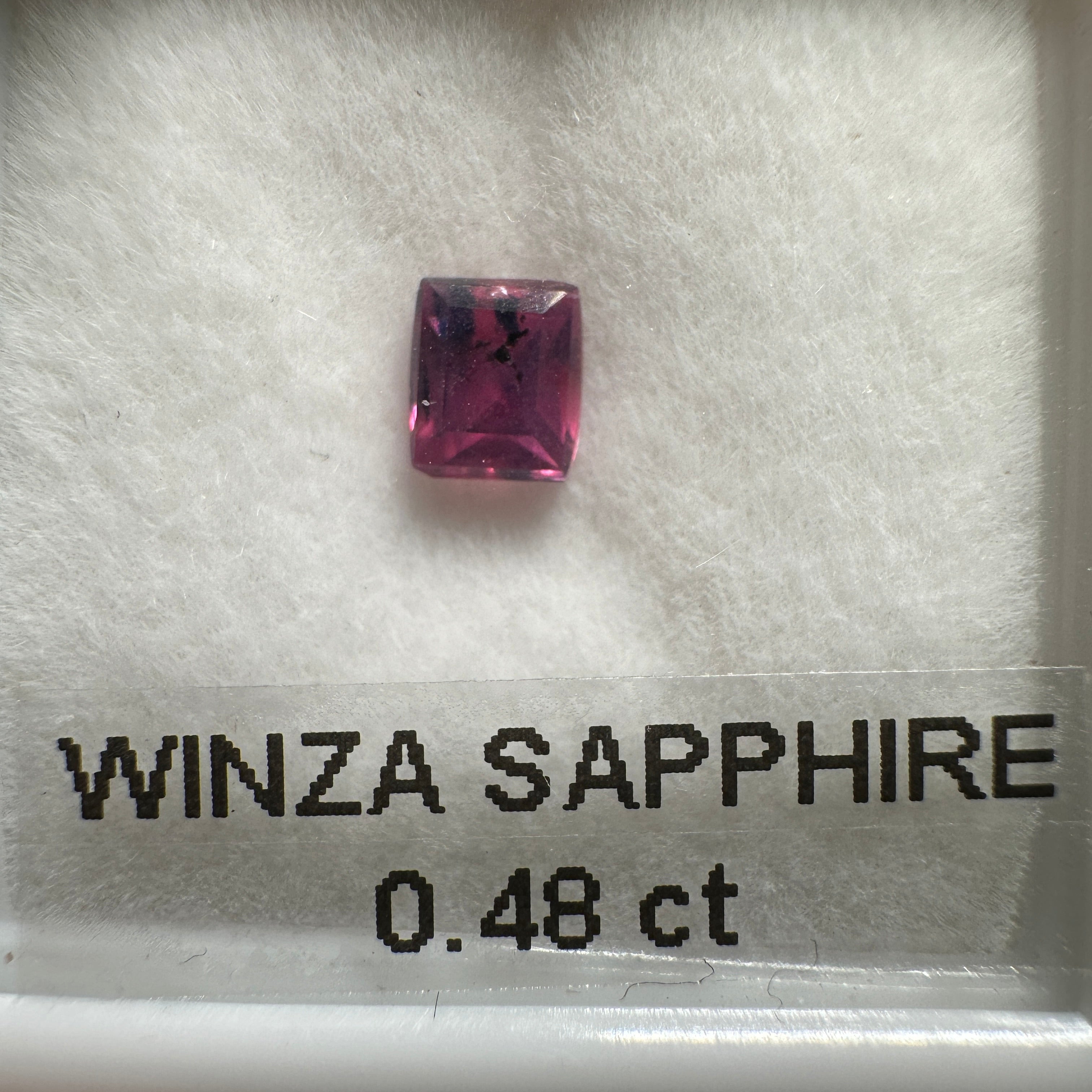 0.48ct Winza Sapphire, Tanzania, Untreated Unheated