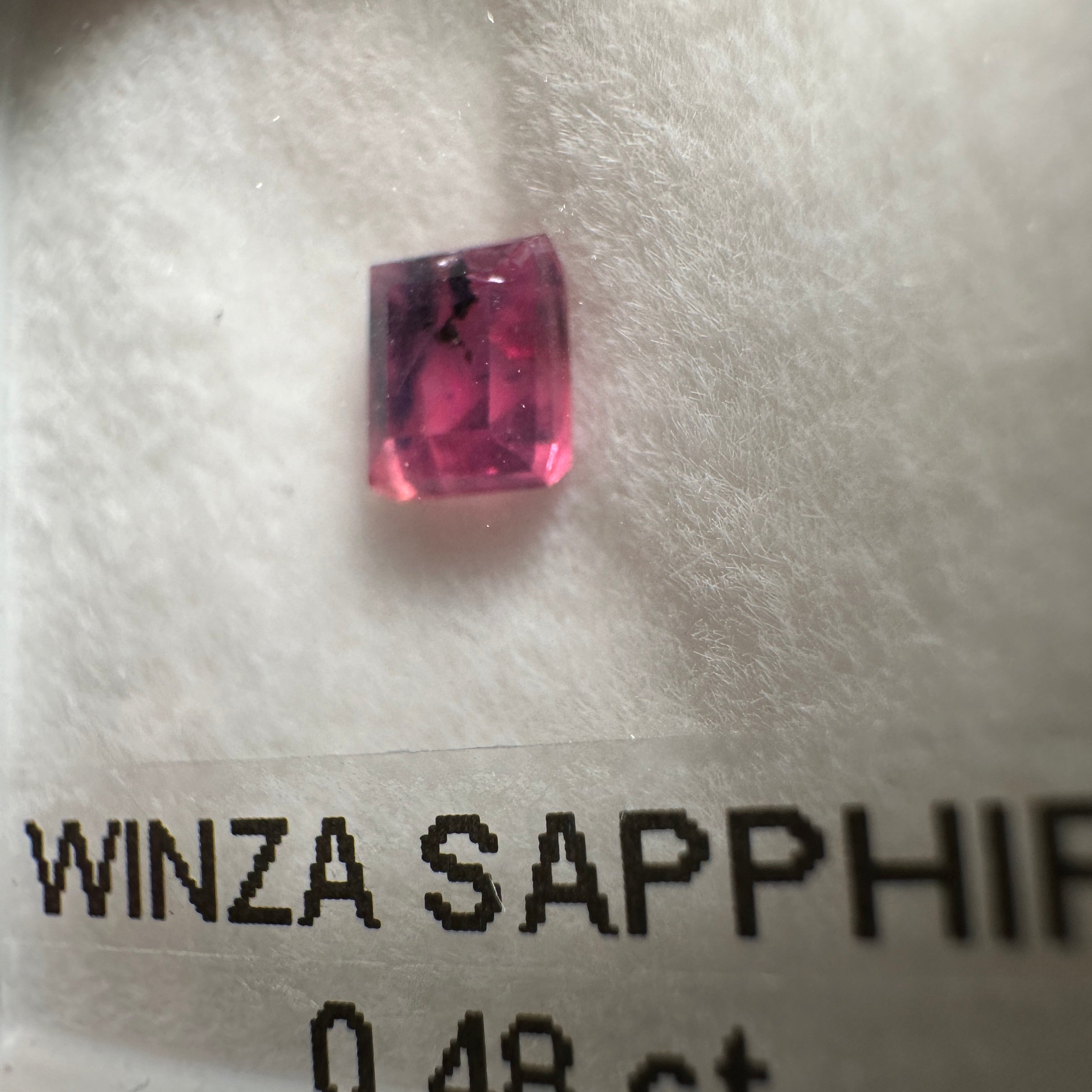 0.48ct Winza Sapphire, Tanzania, Untreated Unheated
