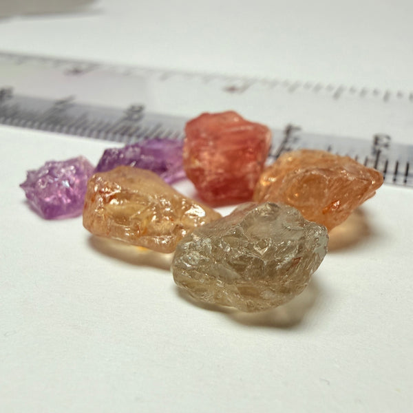 Umba Sapphire Lot, 27.81ct, Umba Valley, Tanzania, Untreated Unheated. Too flat to facet but set them in jewellery as is