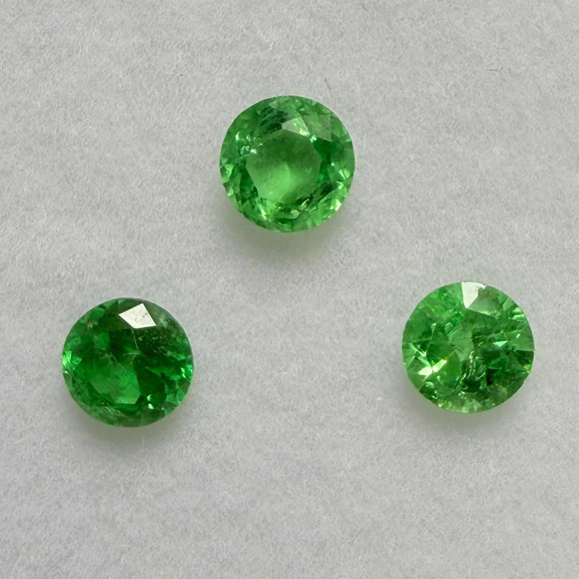 Tsavorite Garnet Lot, 1.16ct, Kenya, Unheated Untreated, native cut.