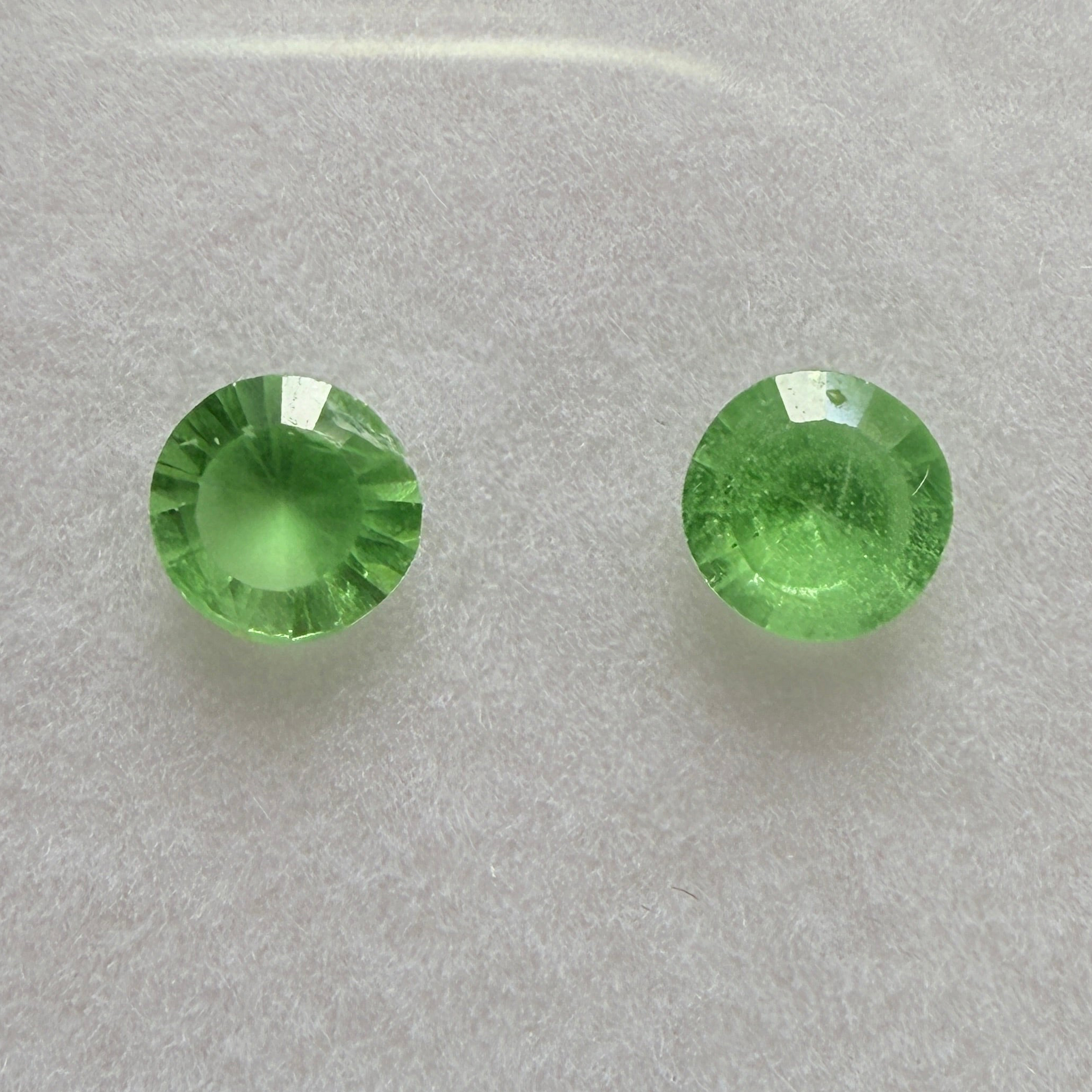 Tsavorite Garnet Lot, 0.76ct, Kenya, Unheated Untreated, native cut.