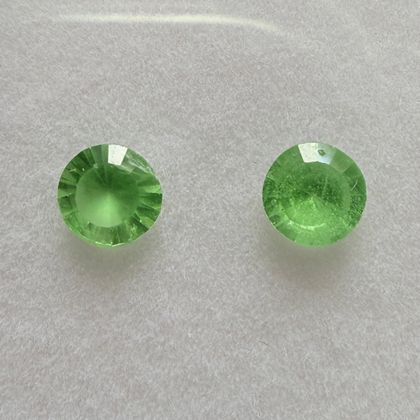Tsavorite Garnet Lot, 0.76ct, Kenya, Unheated Untreated, native cut.