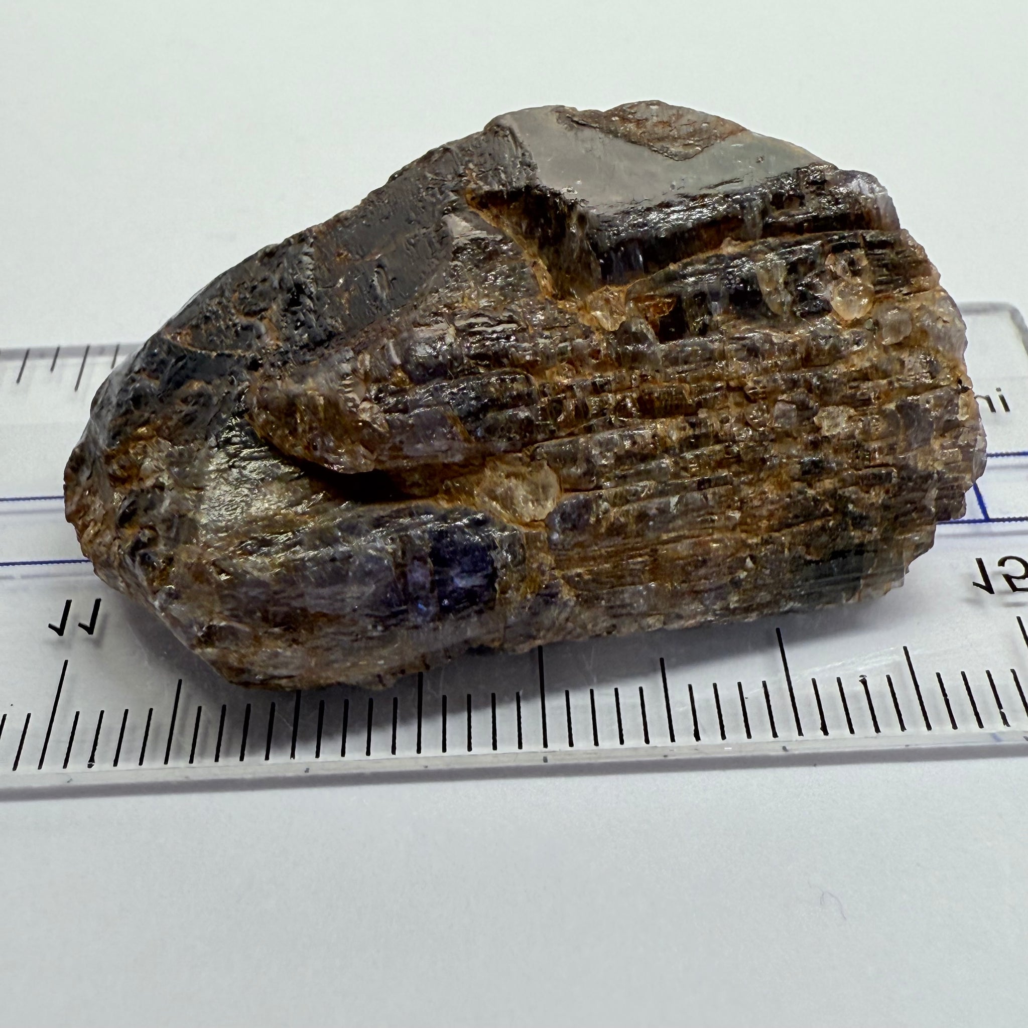 Tanzanite Crystal, virtually black, 94.58ct, Tanzania