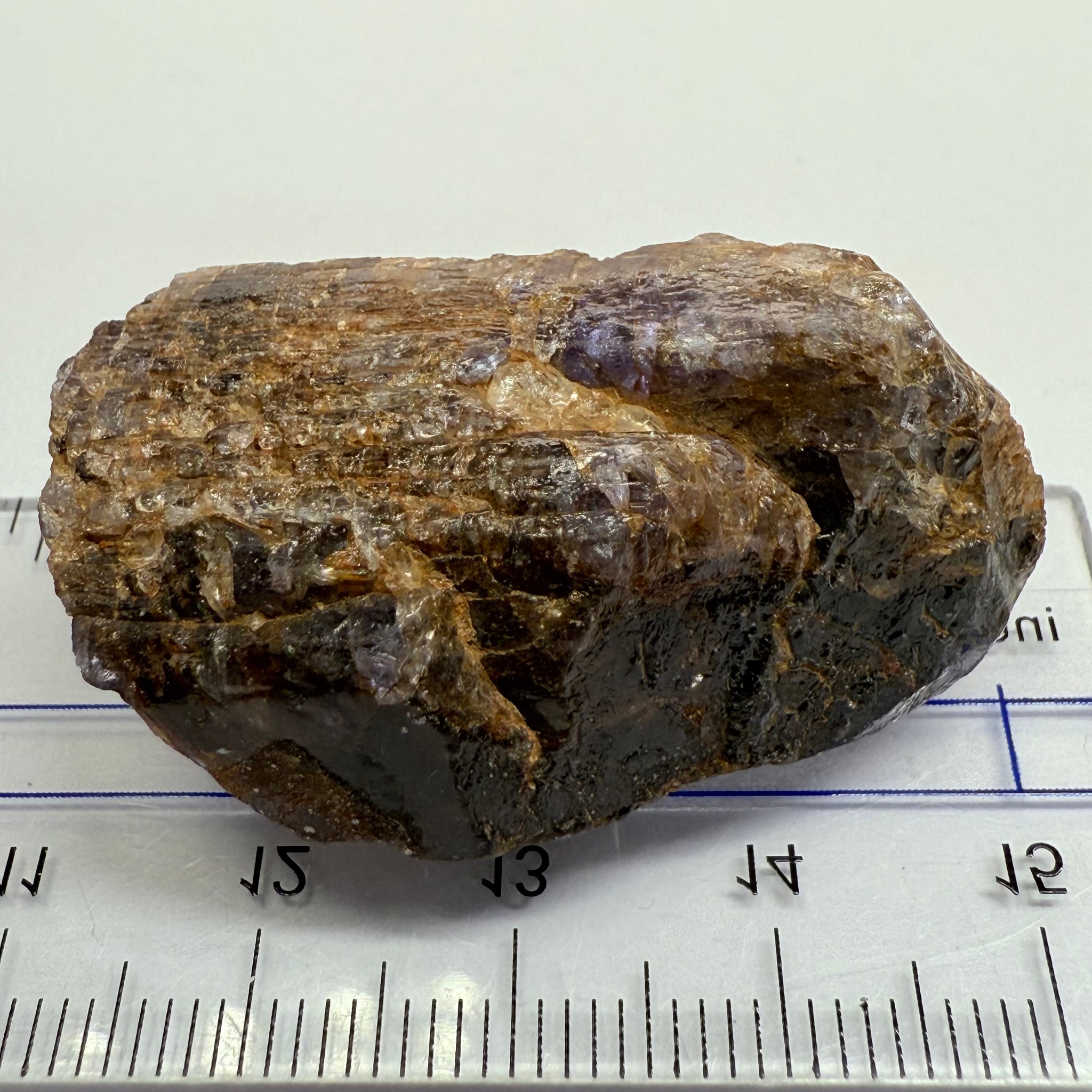 Tanzanite Crystal, virtually black, 94.58ct, Tanzania