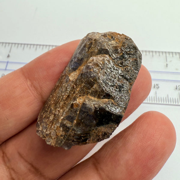 Tanzanite Crystal, virtually black, 94.58ct, Tanzania