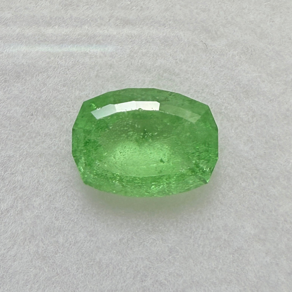 Tsavorite Garnet, 1.47ct, Kenya, Unheated Untreated, native cut.