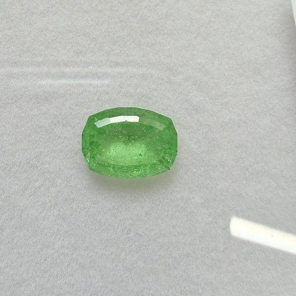 Tsavorite Garnet, 1.47ct, Kenya, Unheated Untreated, native cut.