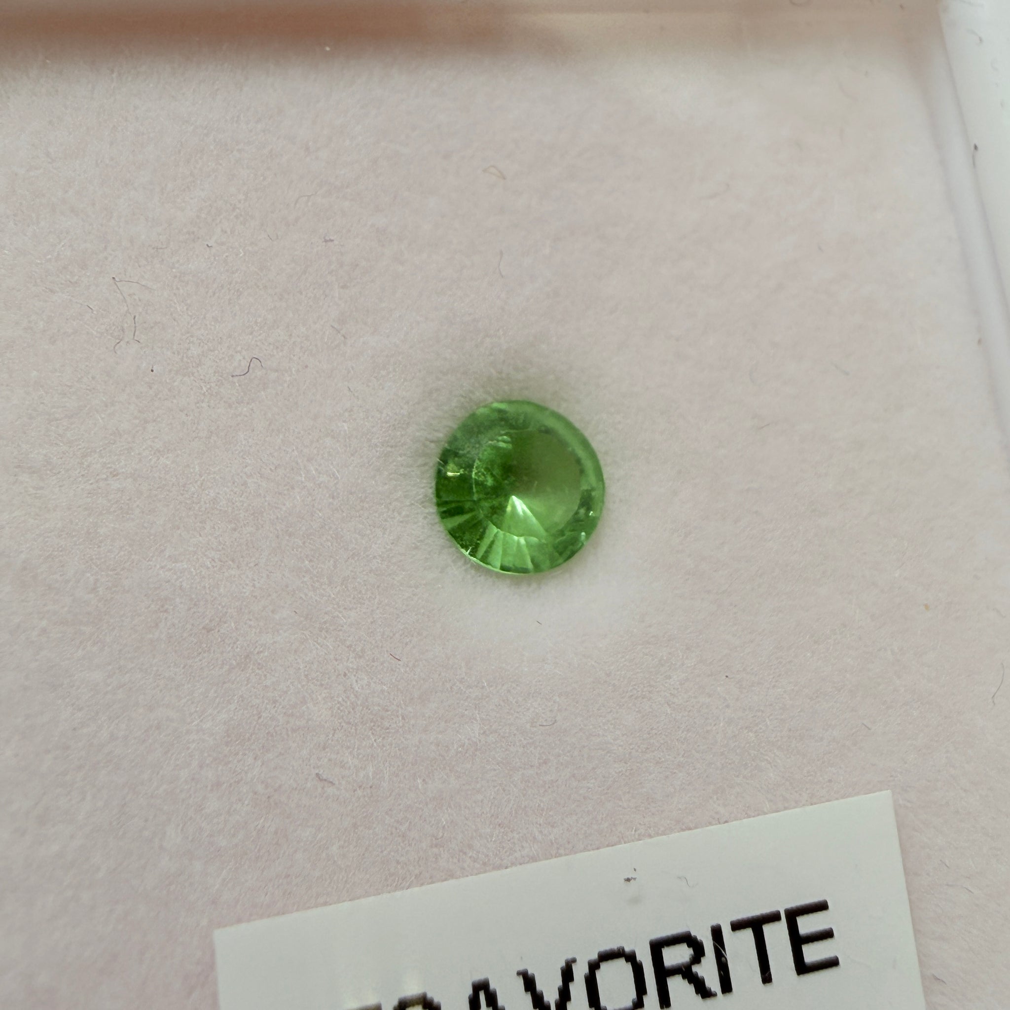 Tsavorite Garnet, 0.46ct, Kenya, Unheated Untreated, native cut.
