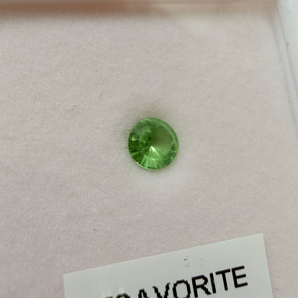 Tsavorite Garnet, 0.46ct, Kenya, Unheated Untreated, native cut.
